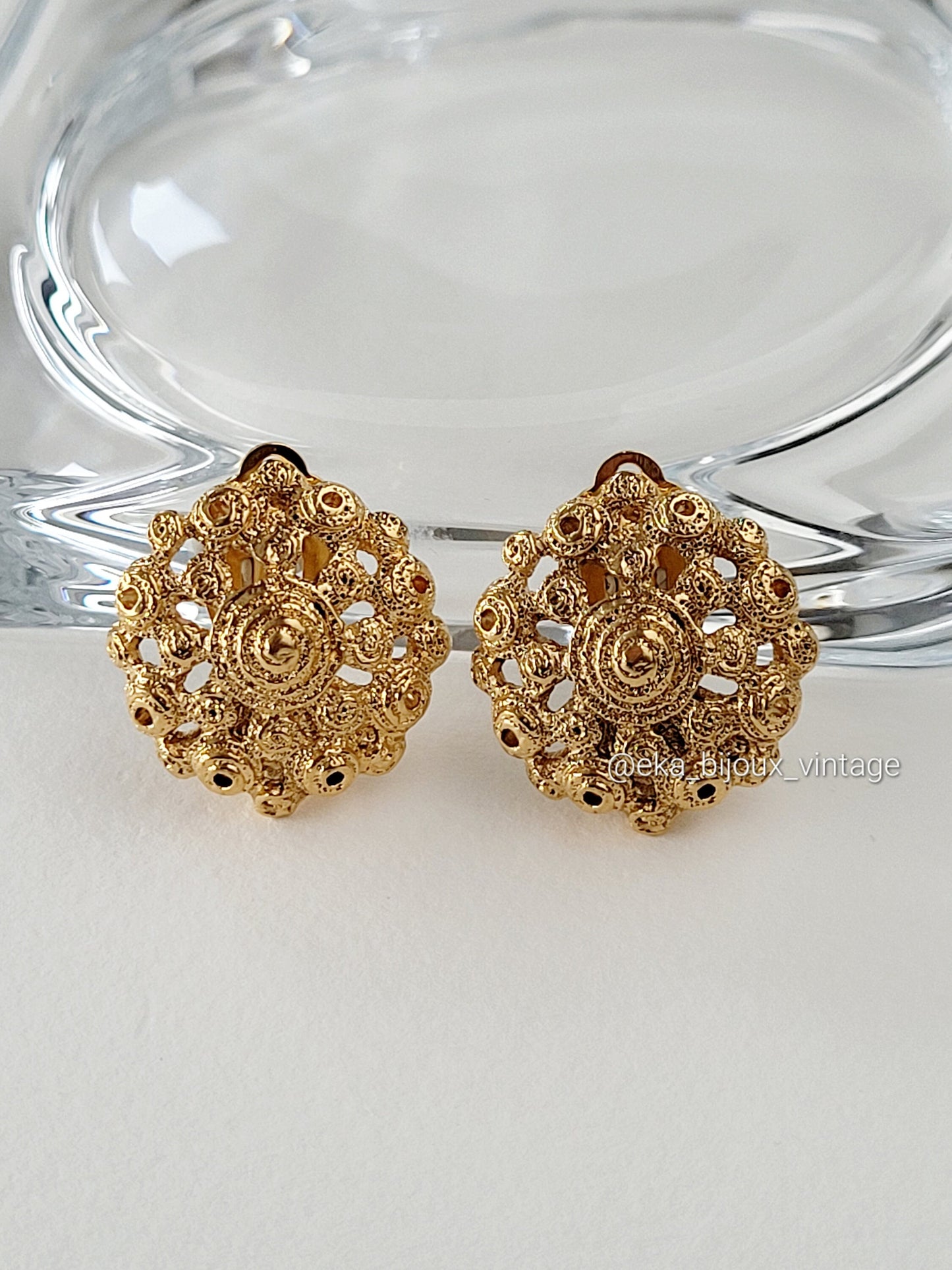 Rochas Paris - Boucles d'oreilles vintage