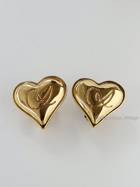 Christian Lacroix - Vintage Heart CL earrings