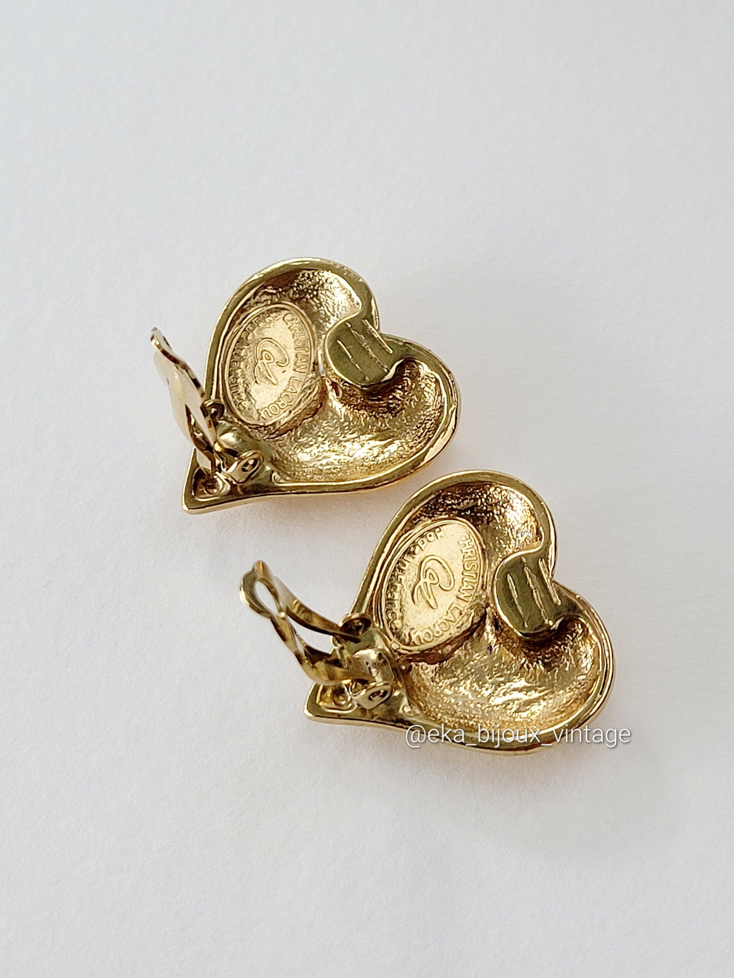 Christian Lacroix - Vintage Heart CL earrings