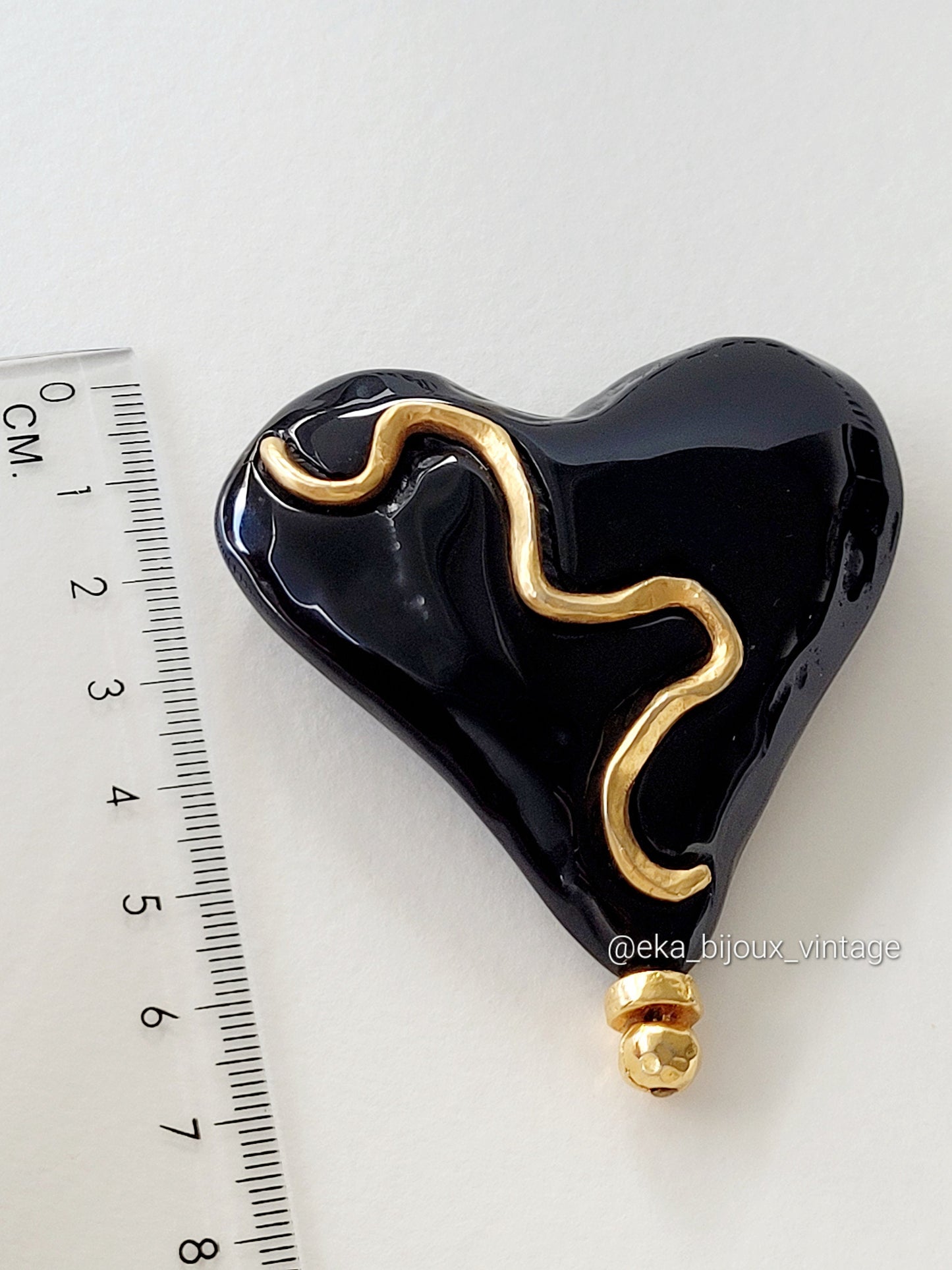 Georges Rech - Large vintage Heart brooch