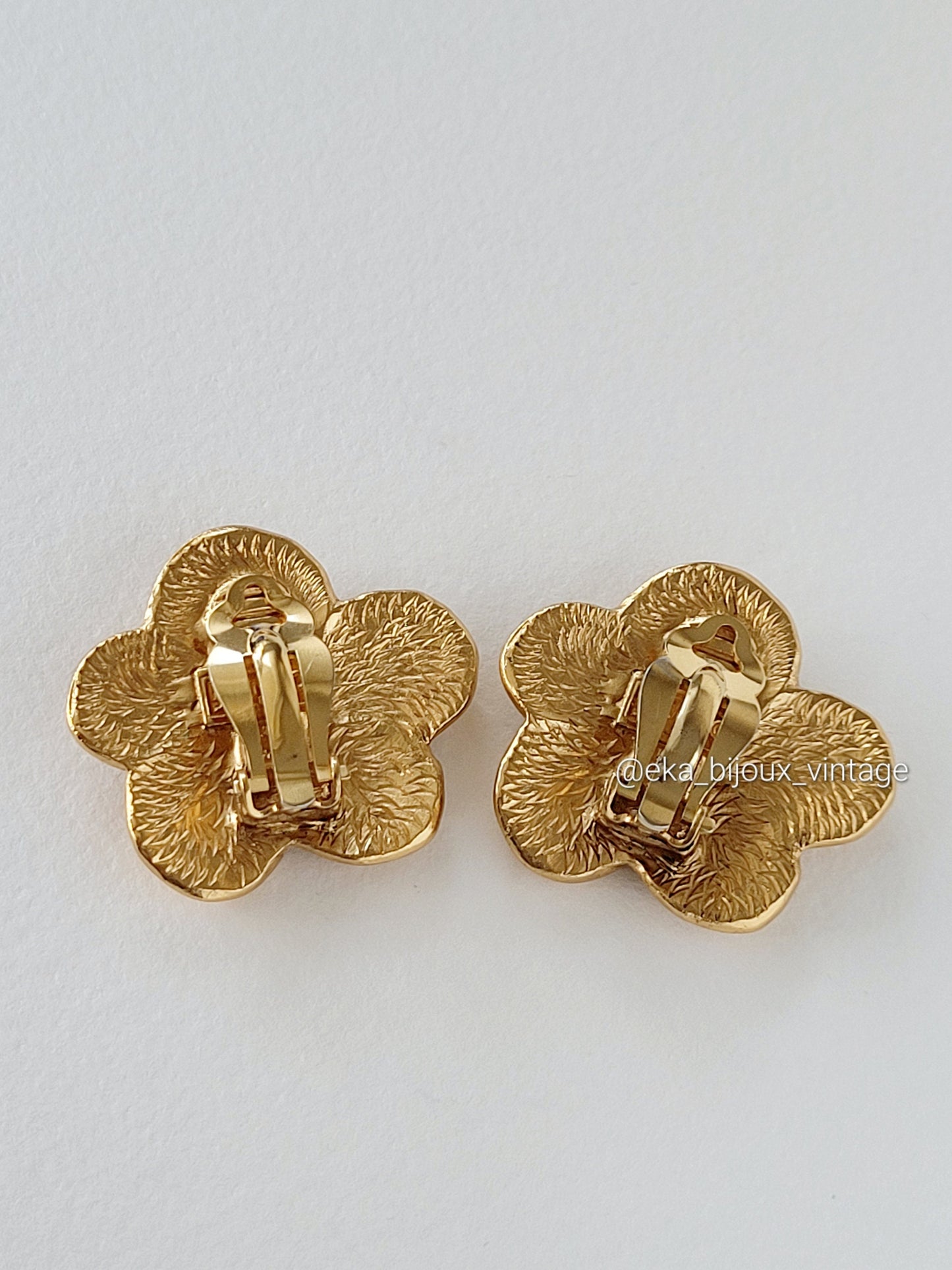 Kenzo - Boucles d'oreilles vintage Fleur