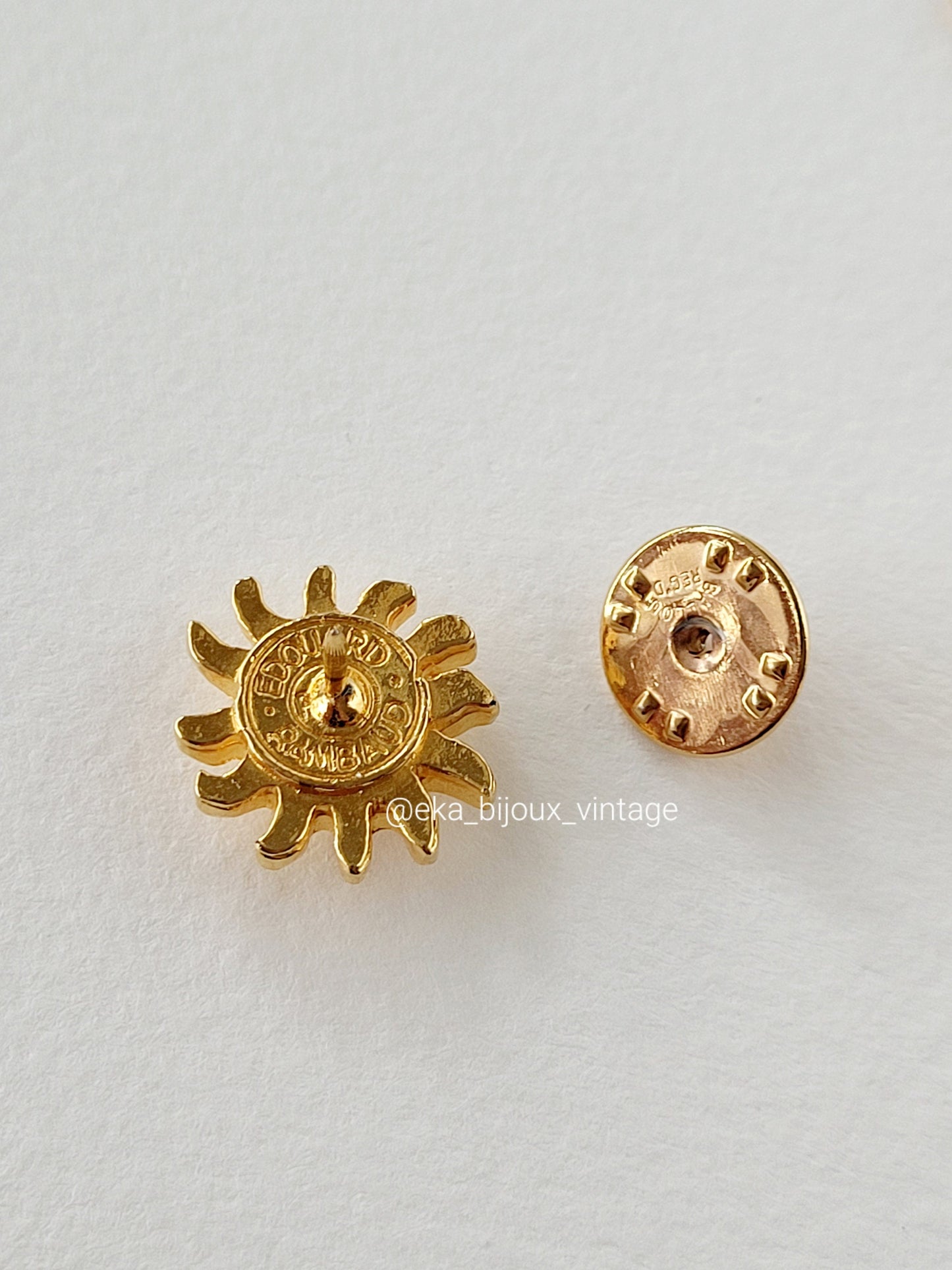 Edouard Rambaud - vintage sun-shaped pin