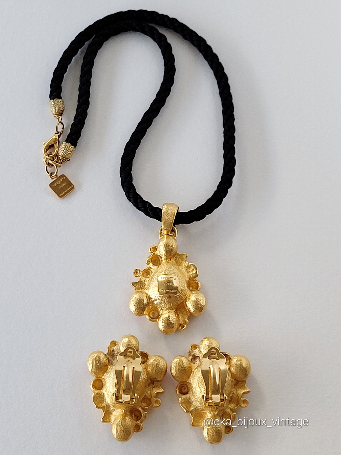 Ungaro - Vintage set - Necklace and earrings