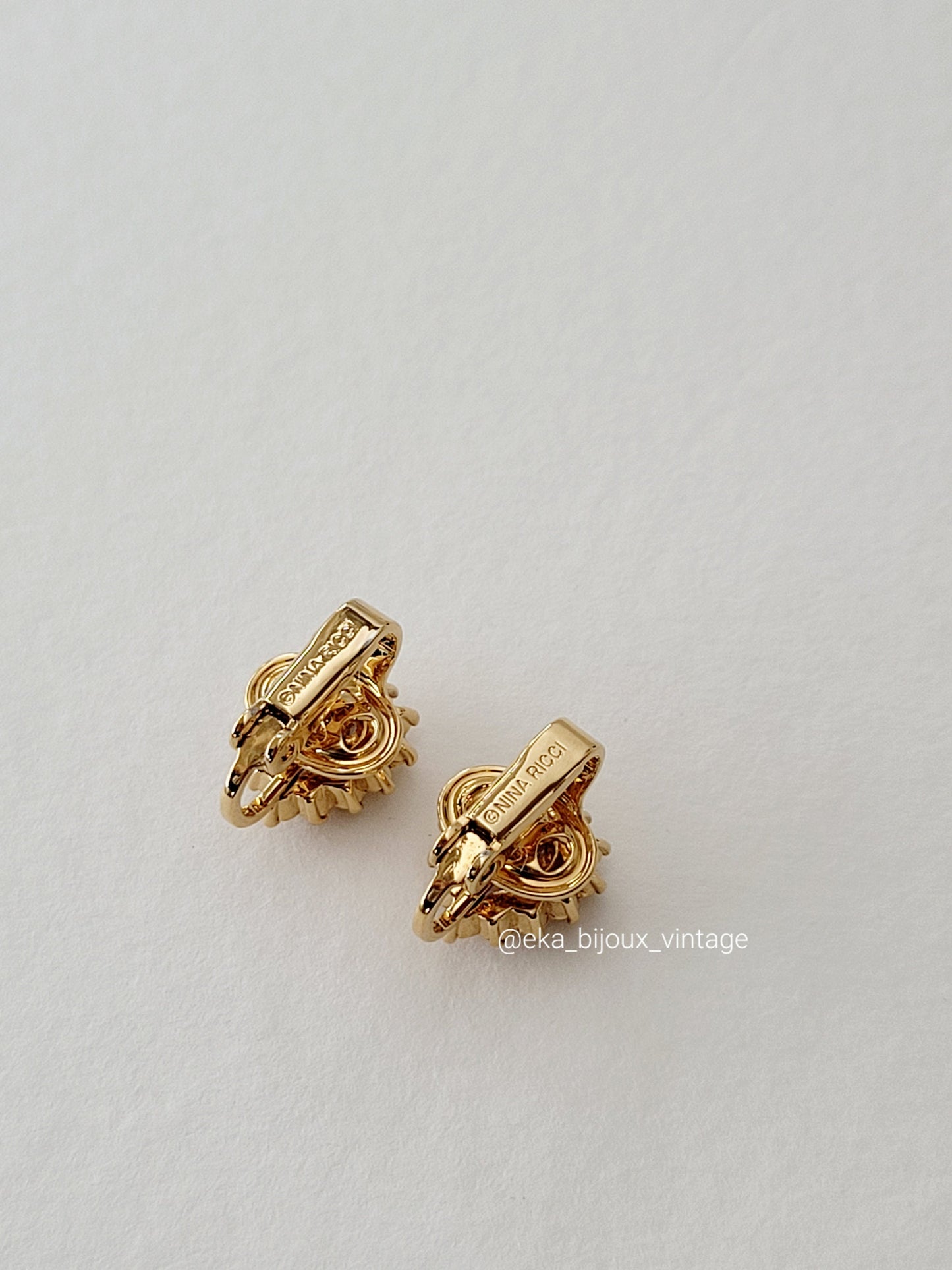 Nina Ricci - Boucles d'oreilles vintage NR