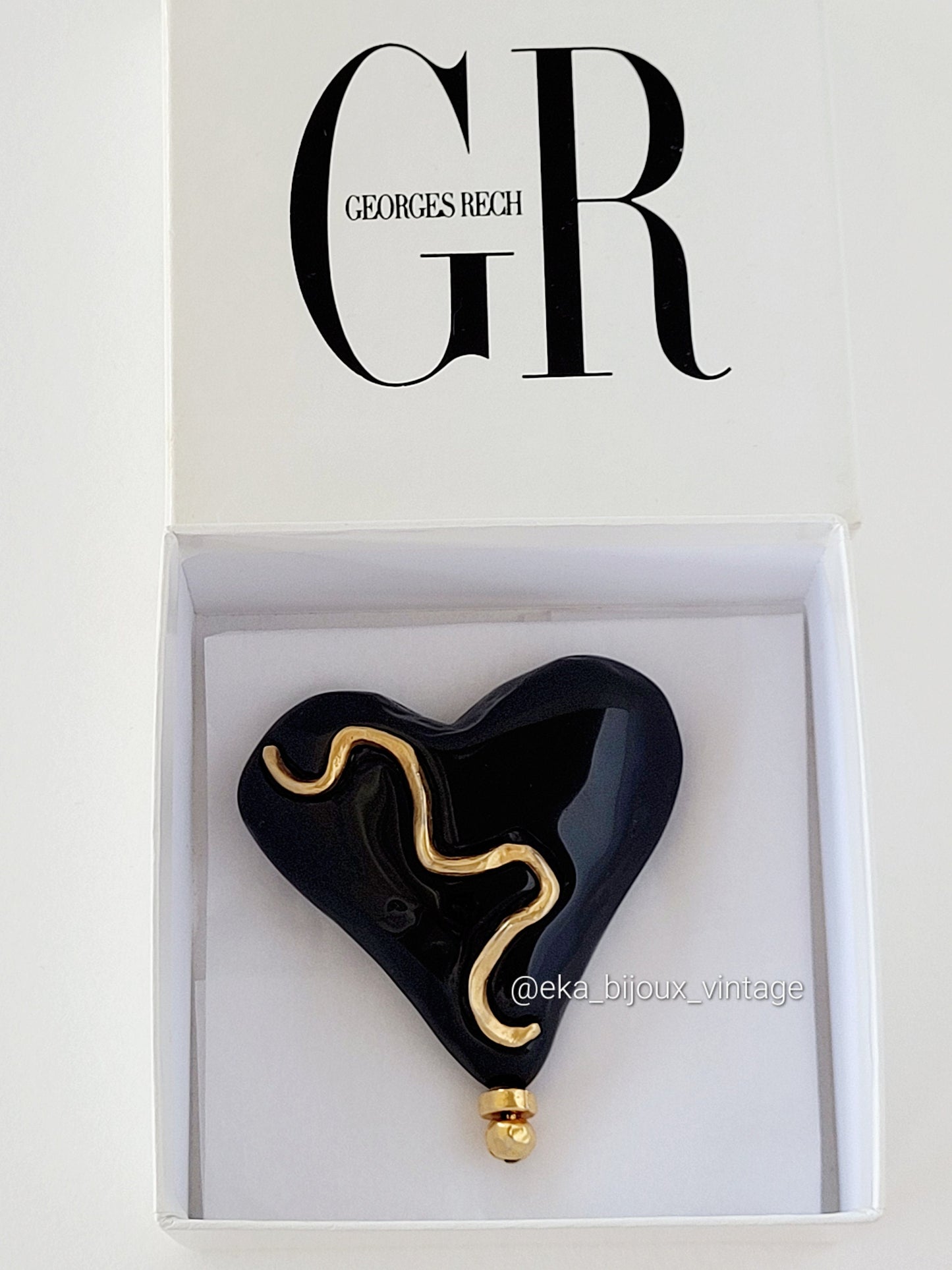 Georges Rech - Large vintage Heart brooch