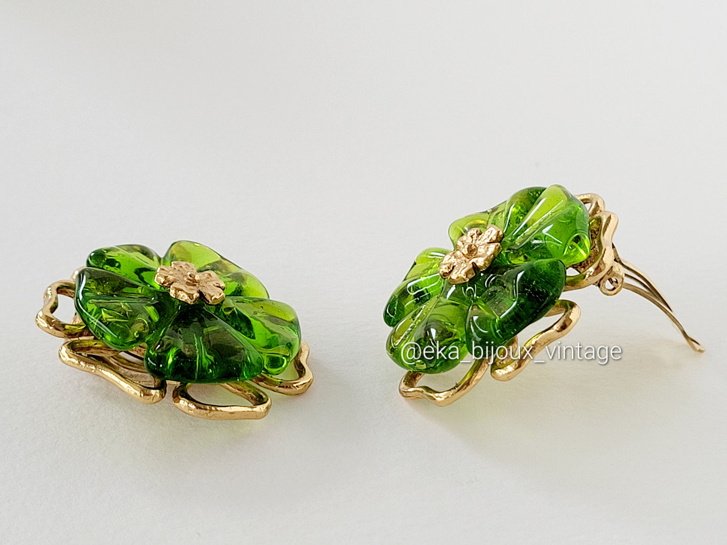 Kenzo - Boucles d'oreilles vintage Fleur