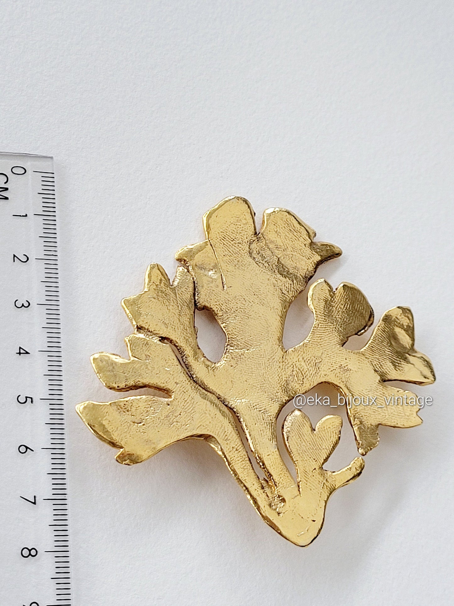 Broche vintage - Branche doré