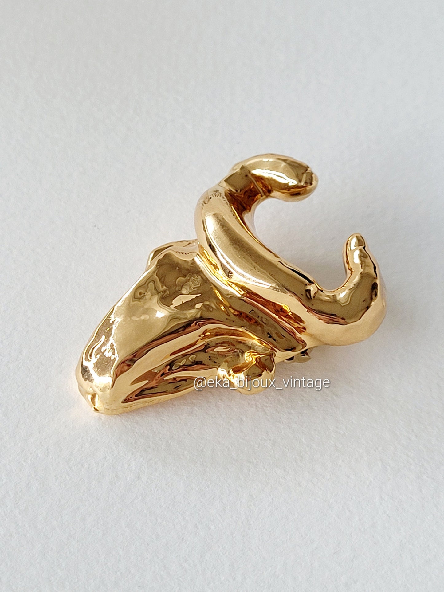 Christian Lacroix - Vintage Taurus brooch