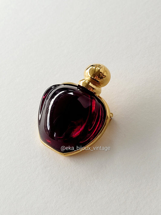 Christian Dior - Broche vintage en forme de flacon parfum "Poison"