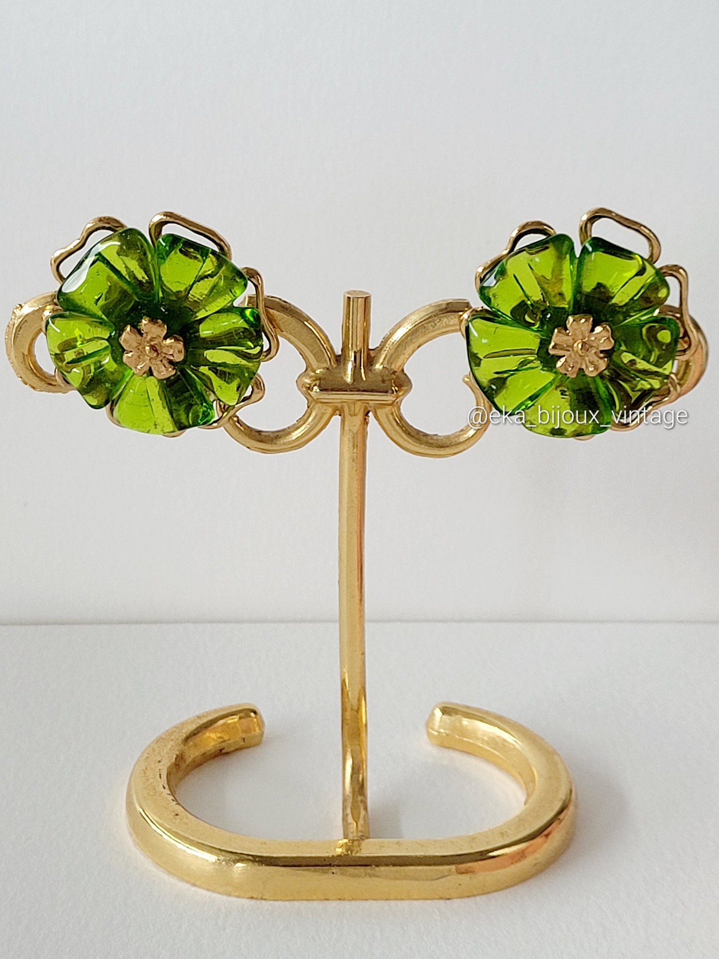 Kenzo - Boucles d'oreilles vintage Fleur