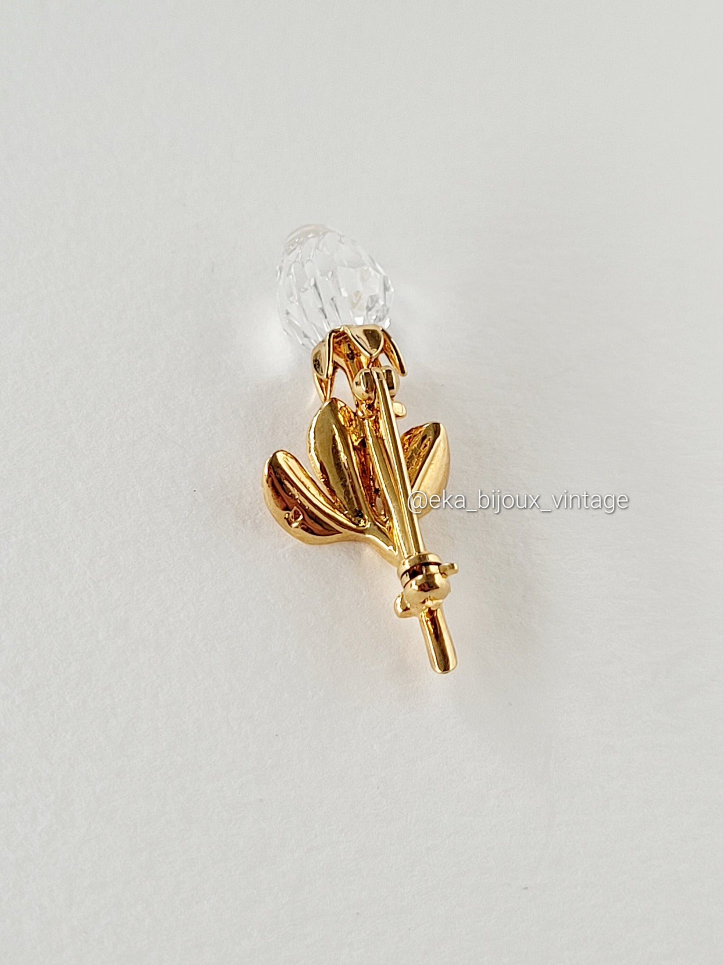 Swarovski - Broche vintage Fleur