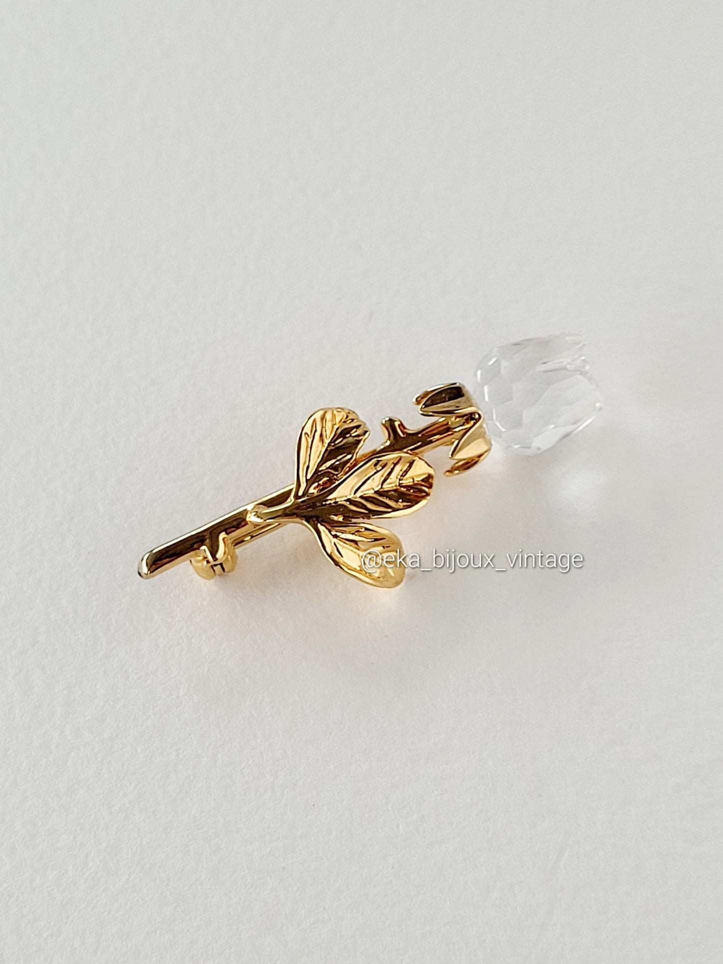 Swarovski - Broche vintage Fleur