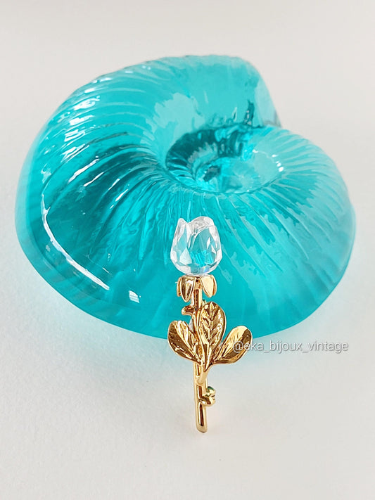 Swarovski - Broche vintage Fleur