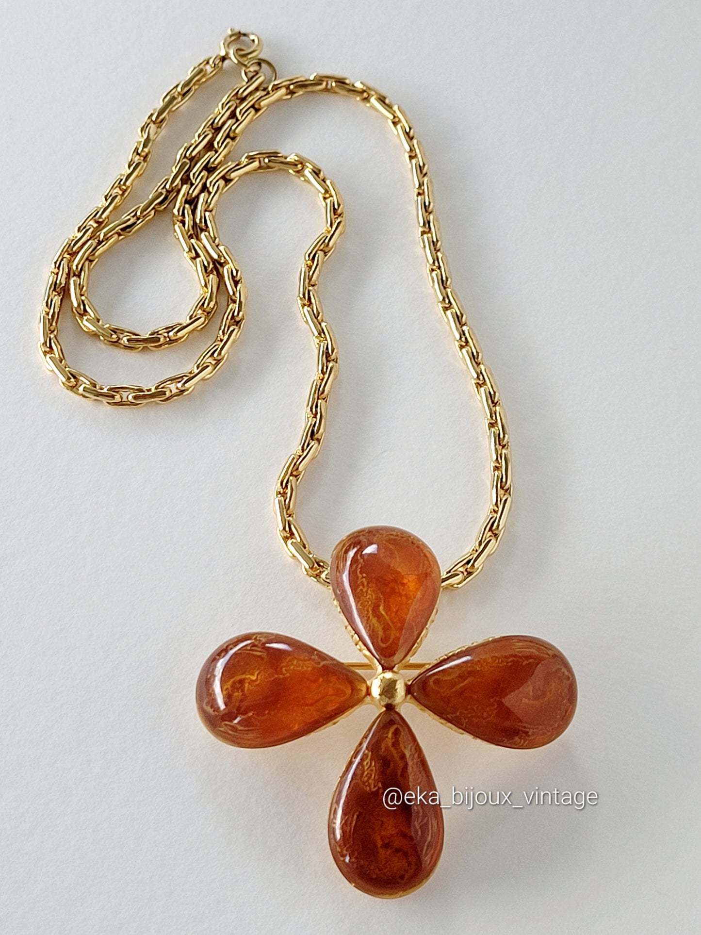 Yves Saint Laurent - Vintage Flower Brooch/Pendant