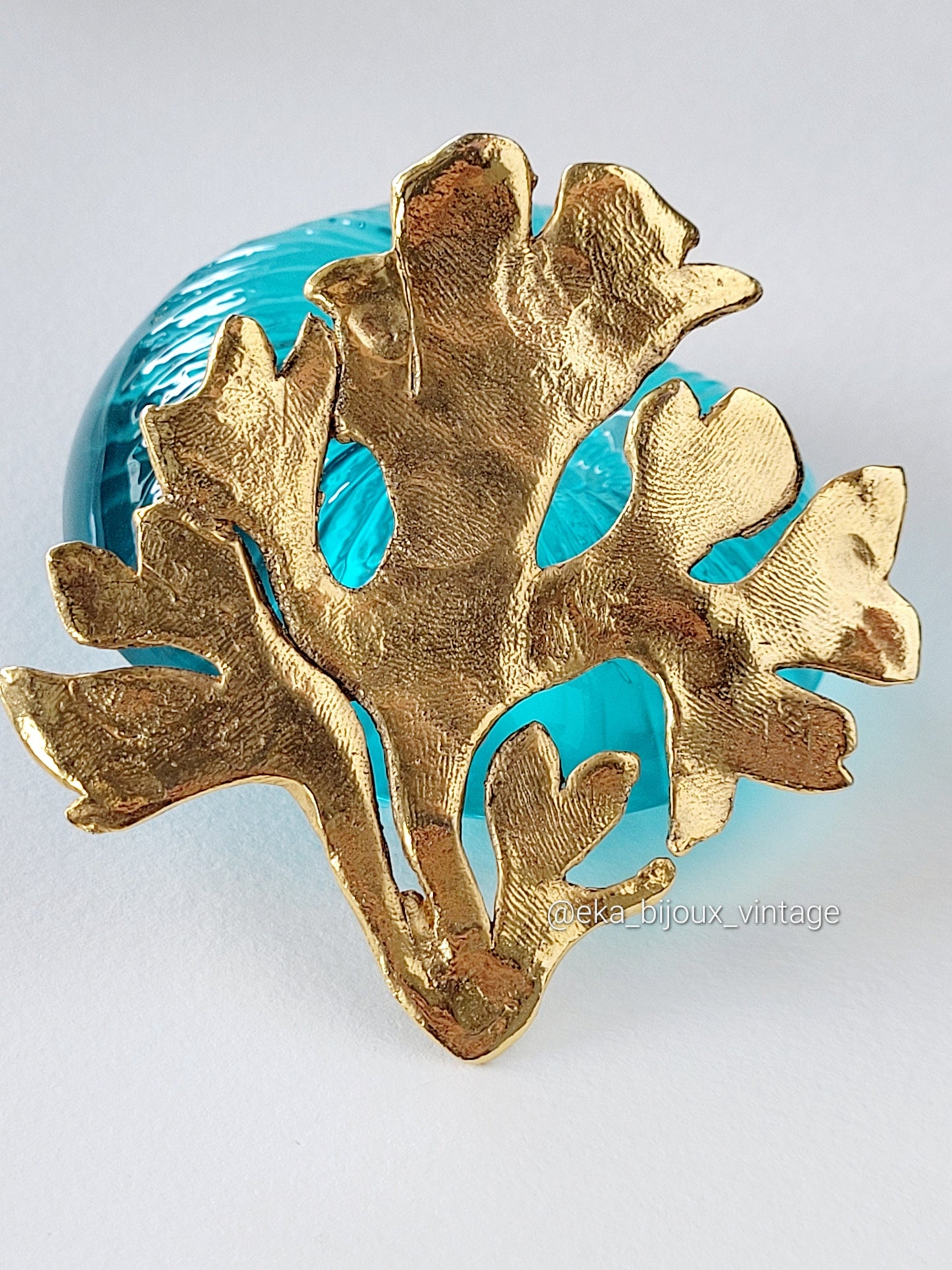 Vintage brooch - Golden branch