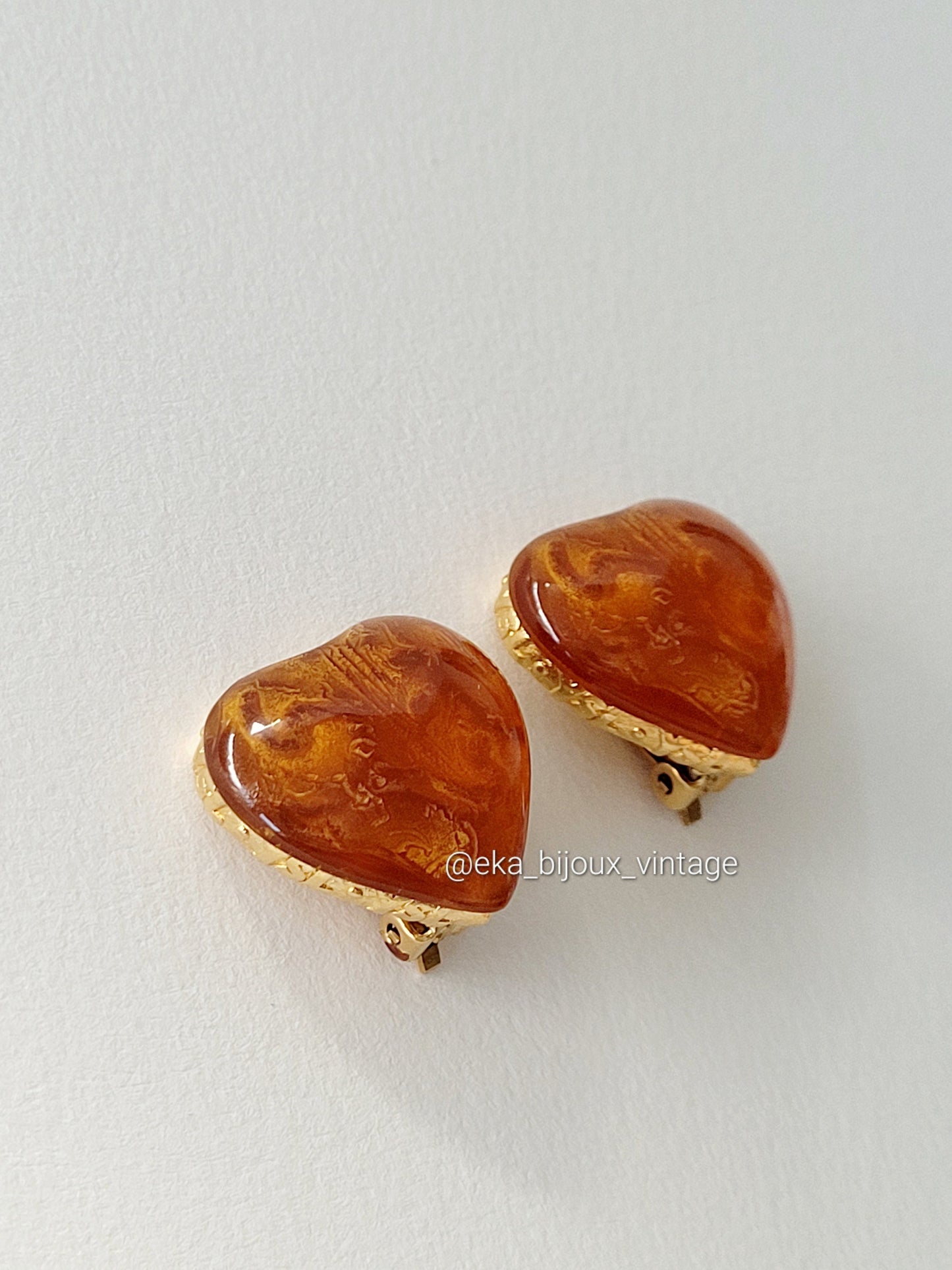 Yves Saint Laurent - Boucles d'oreilles vintage Cœur