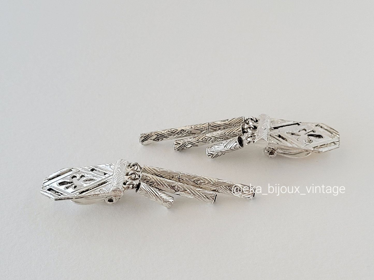 Kenzo - Boucles d'oreilles pendantes vintage