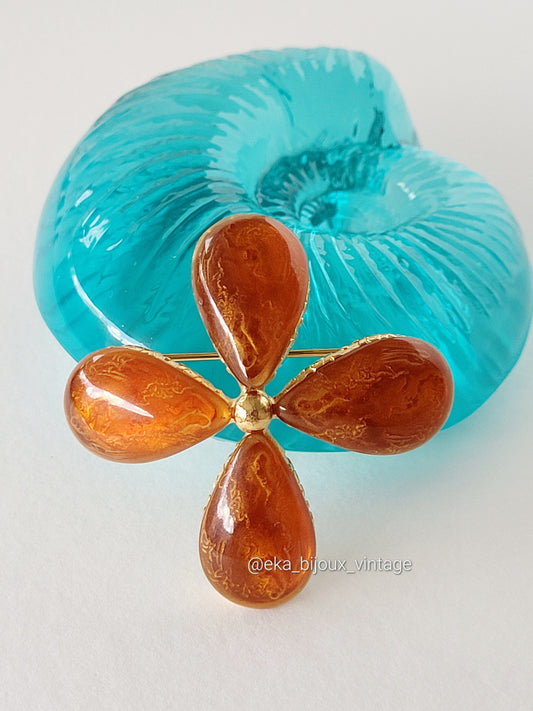 Yves Saint Laurent - Vintage Flower Brooch/Pendant