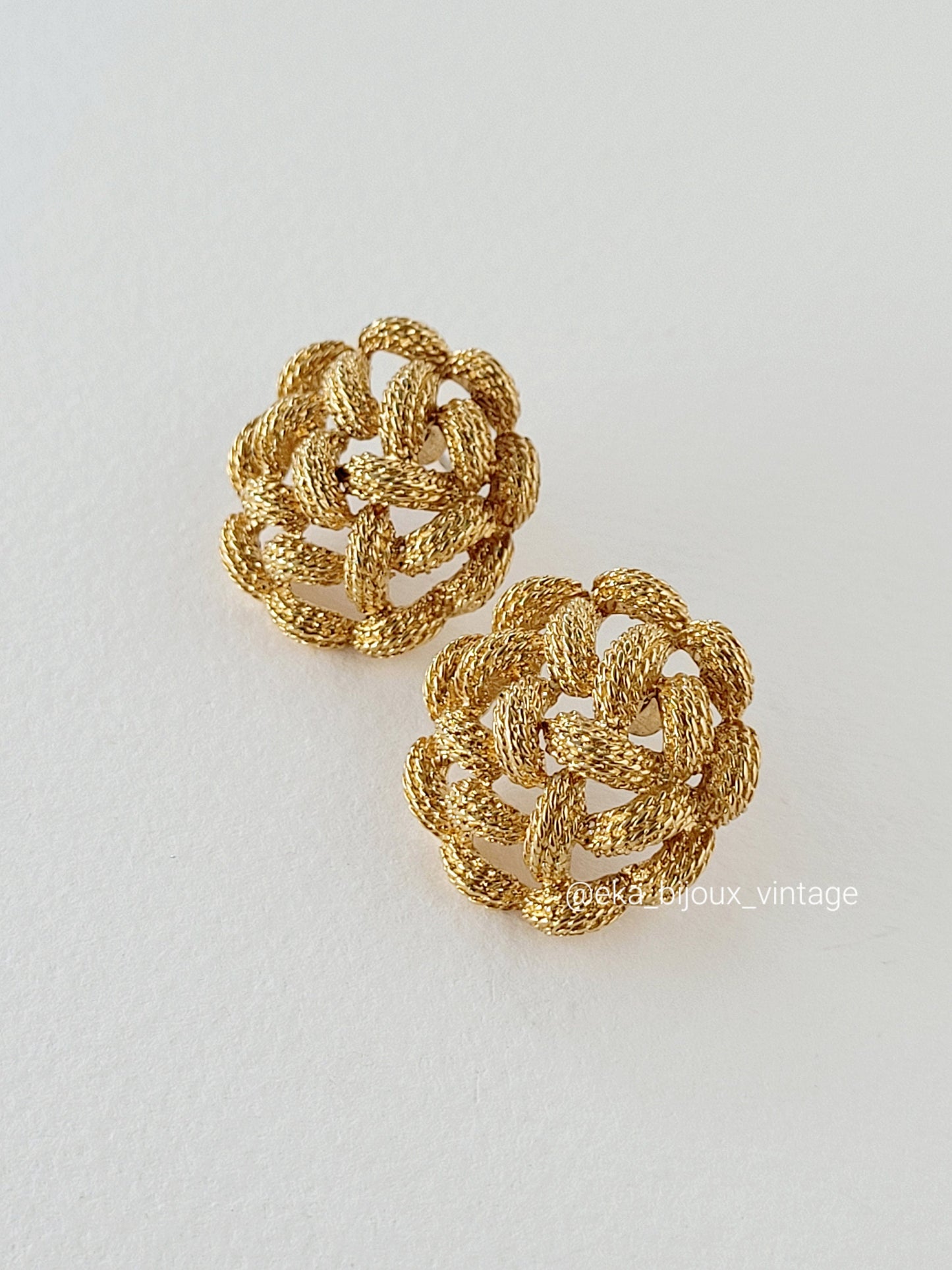 Monet - Boucles d'oreilles vintage