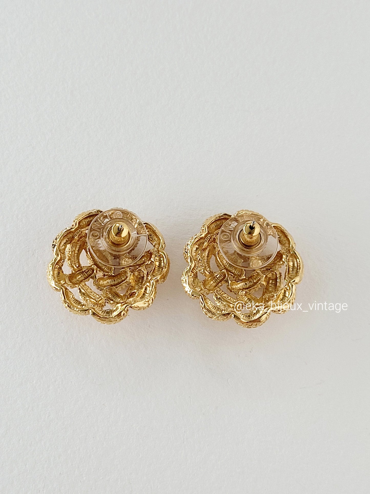 Monet - Boucles d'oreilles vintage