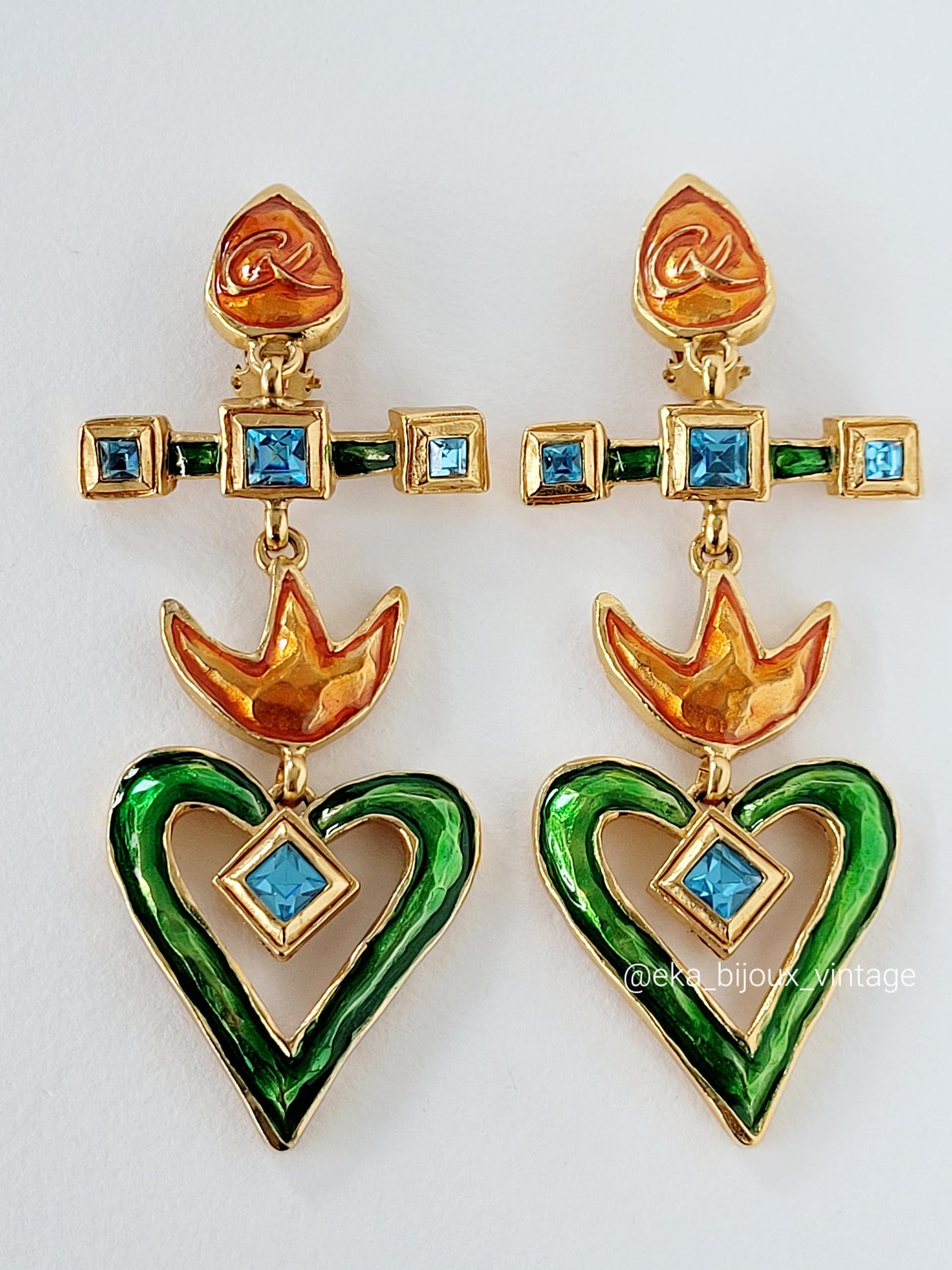 Christian Lacroix - Magnificent vintage earrings