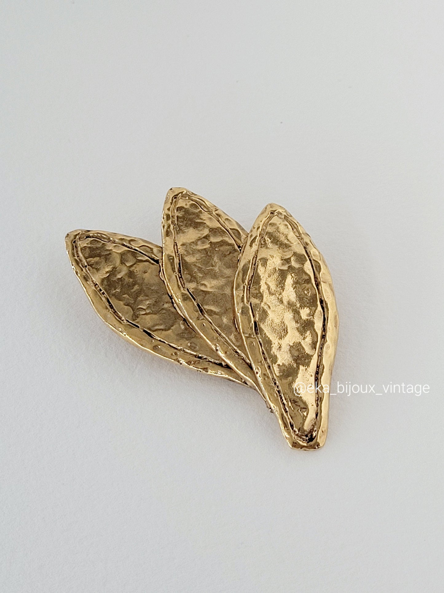 Broche vintage - Branche doré