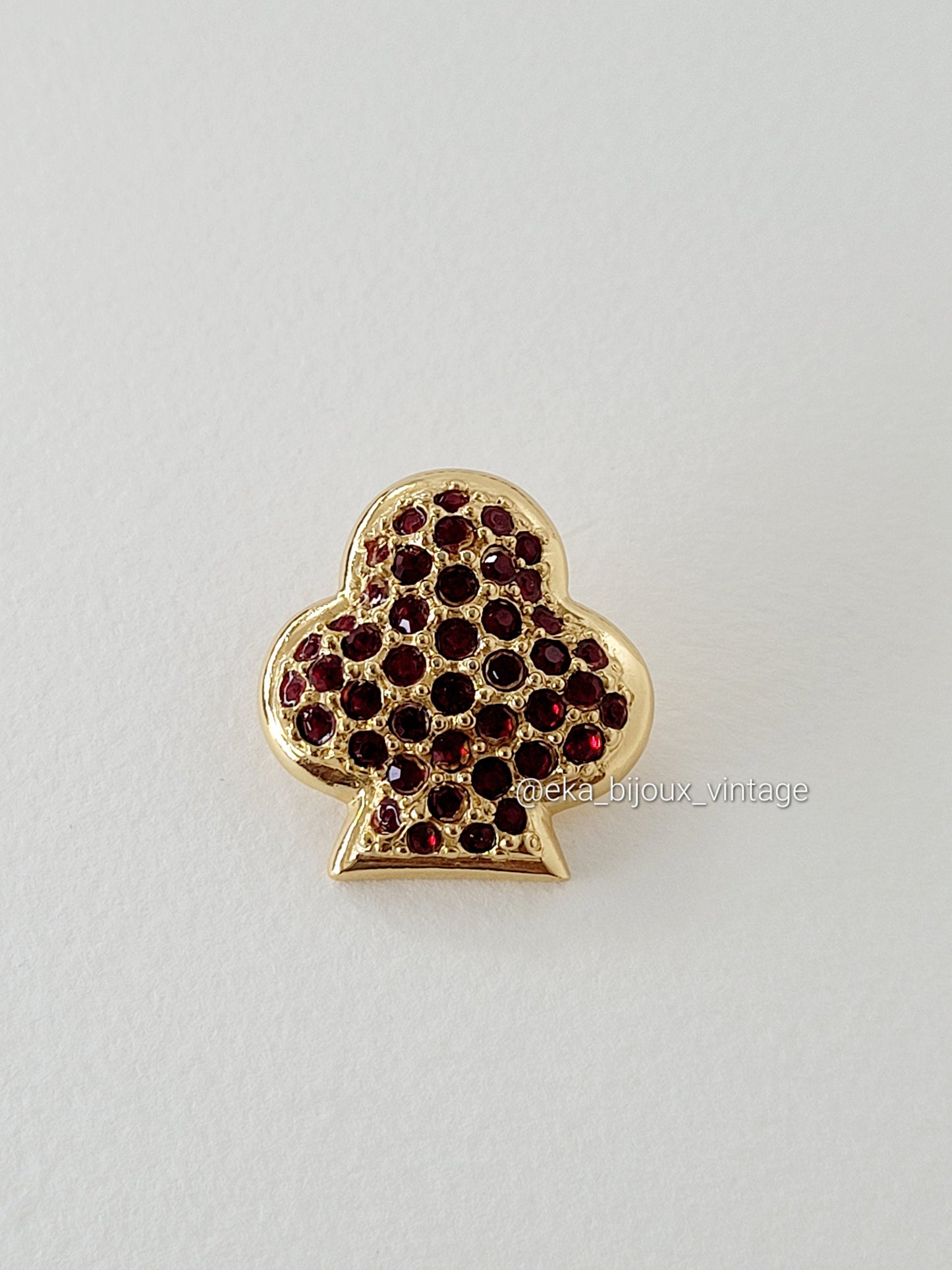 Broche vintage Yves Saint Laurent en forme de pique