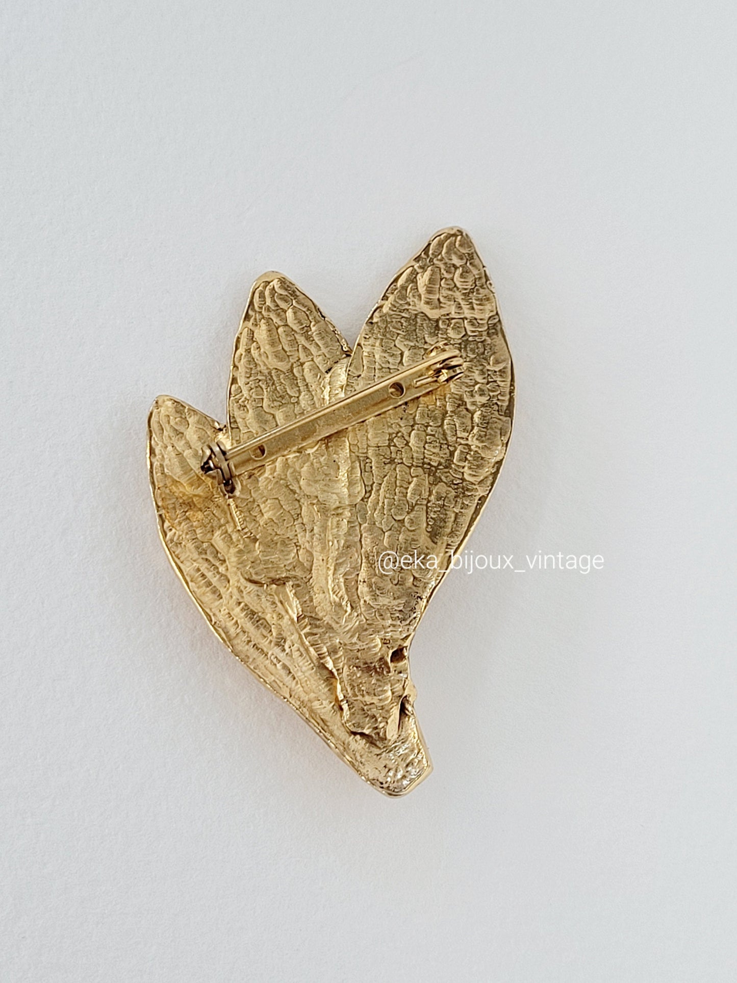 Vintage brooch - Golden branch