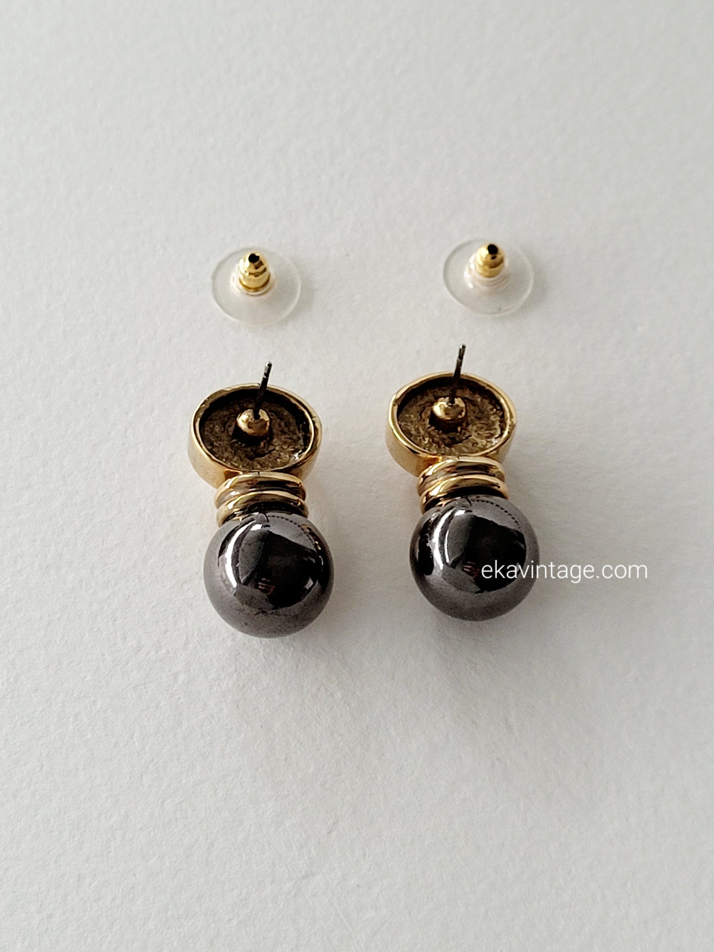 Cabochon - Boucles d'oreilles vintage