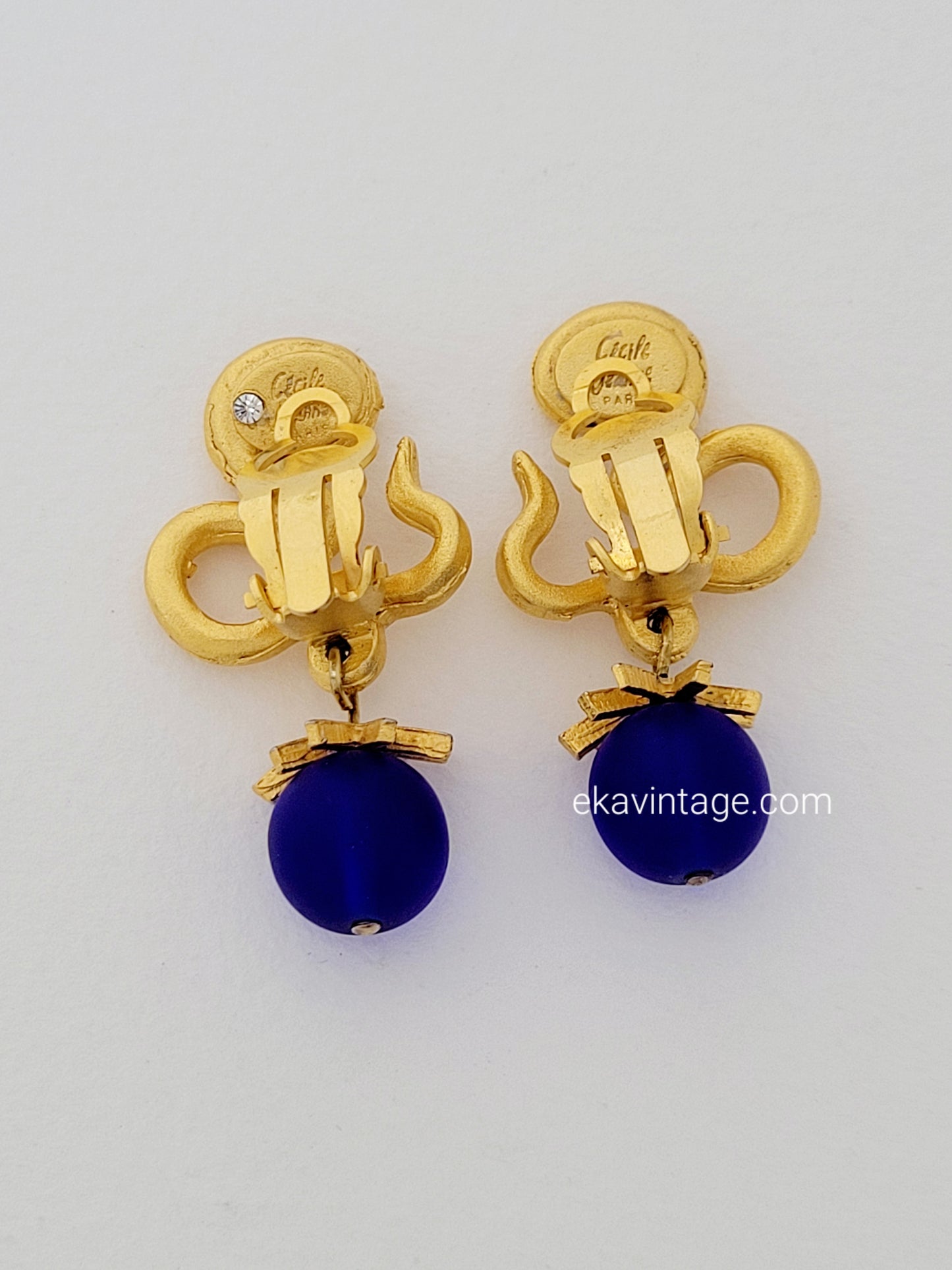 Cécile et Jeanne - Boucles d'oreilles pendantes