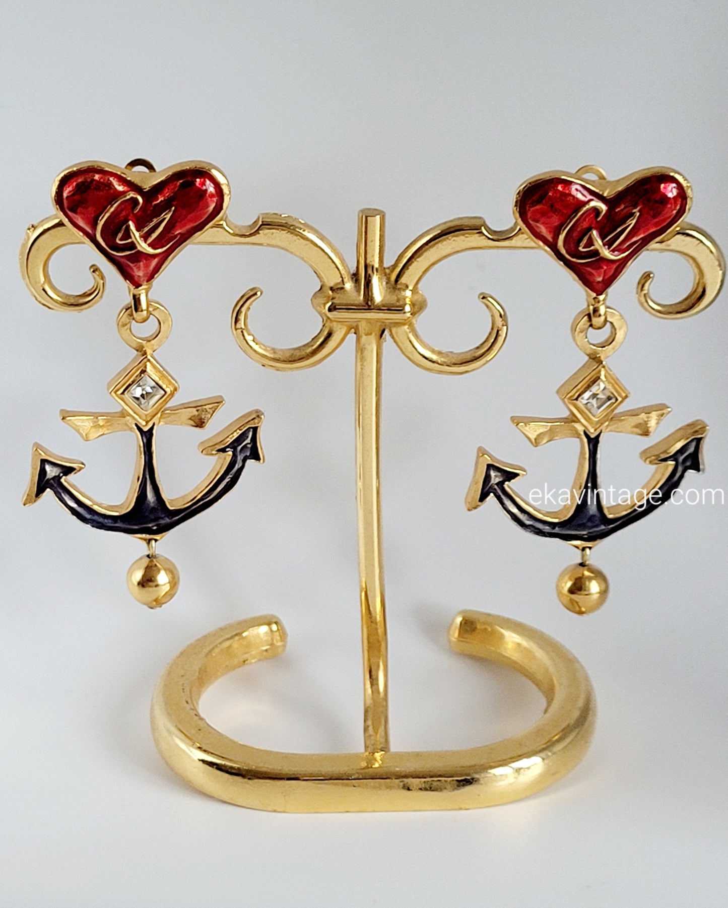Christian Lacroix - Magnifiques boucles d'oreilles vintage