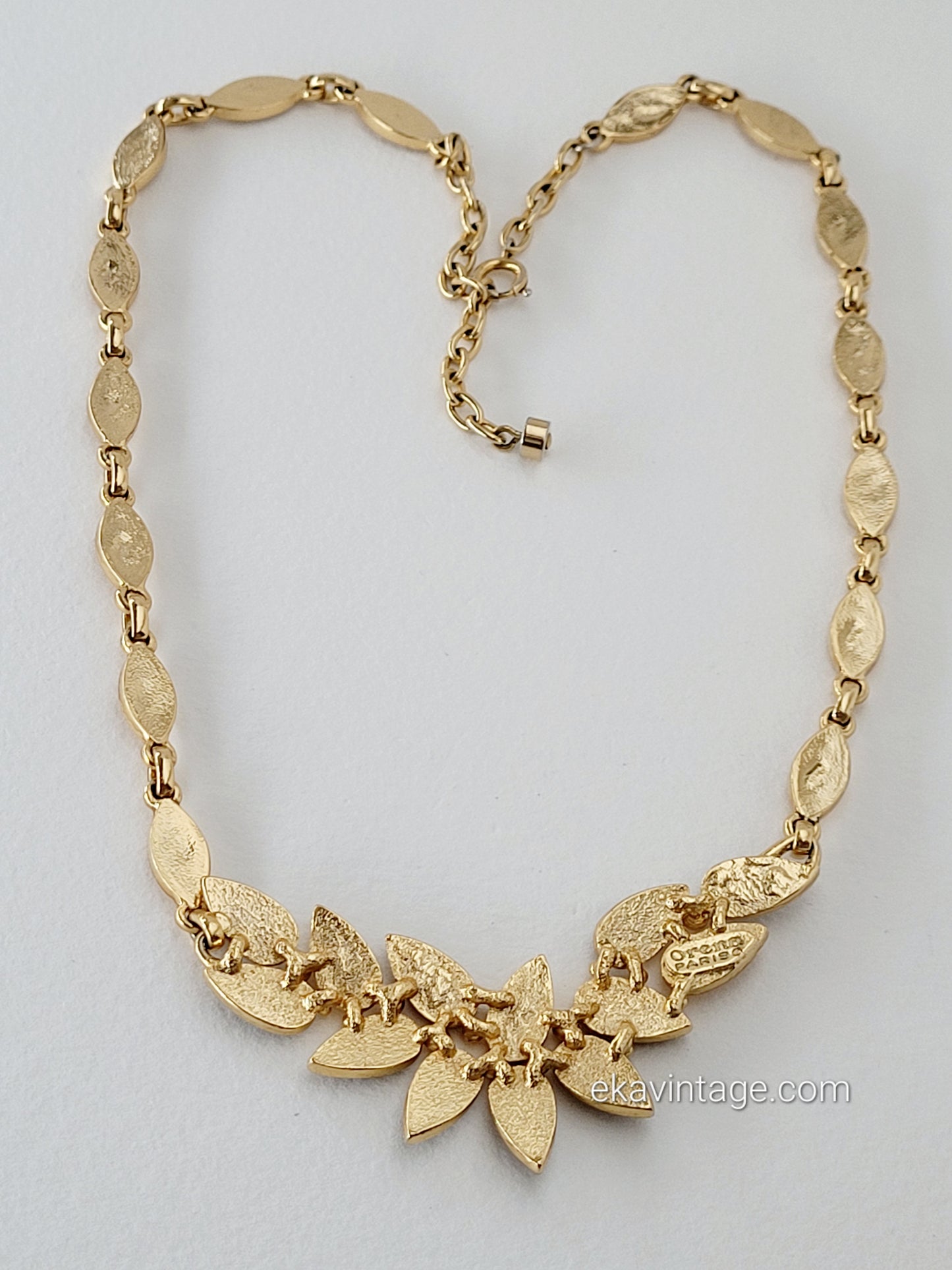 Orena Paris parure - boucles d'oreilles et collier vintage