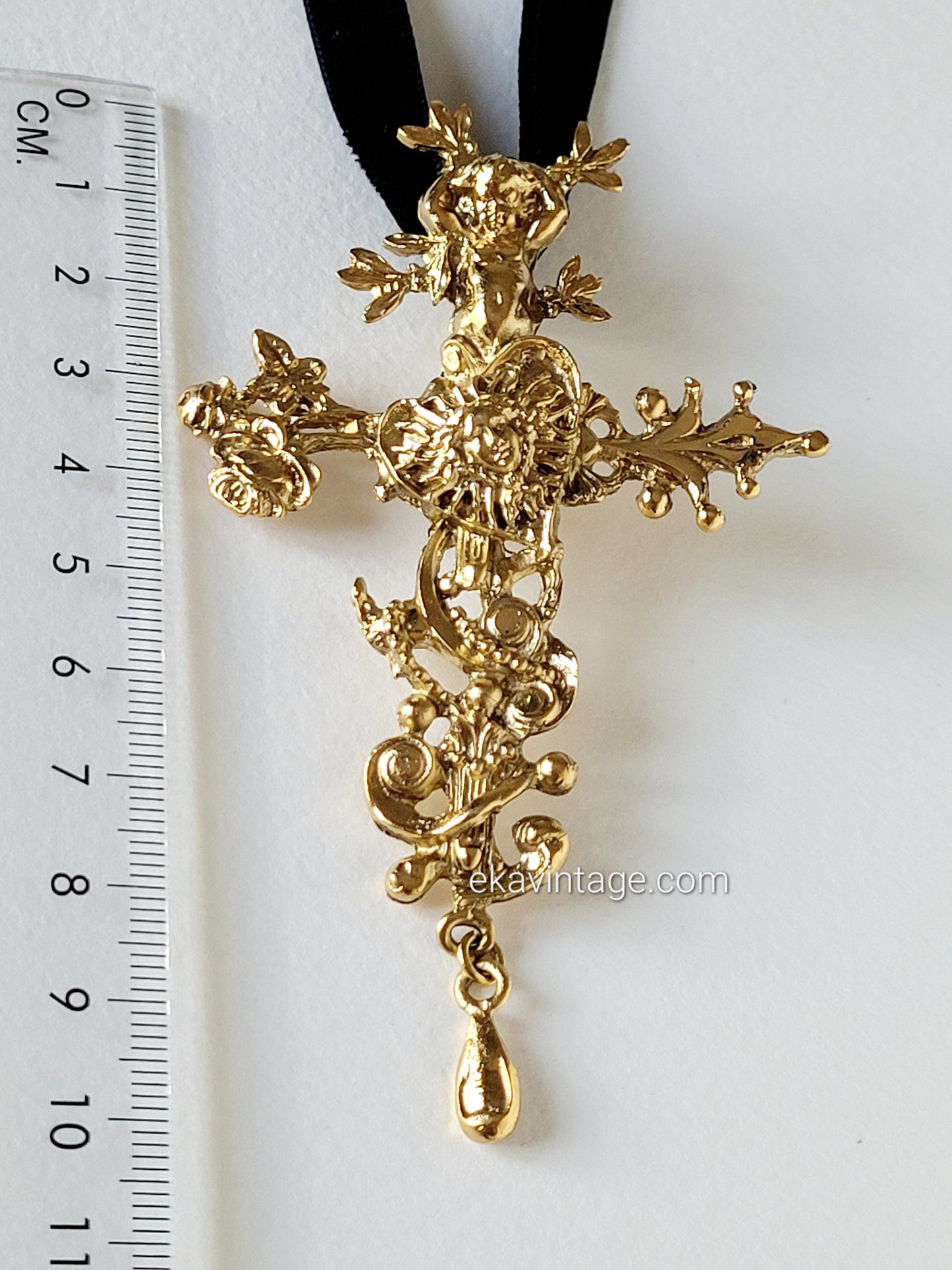 Christian Lacroix - Pendentif vintage Croix