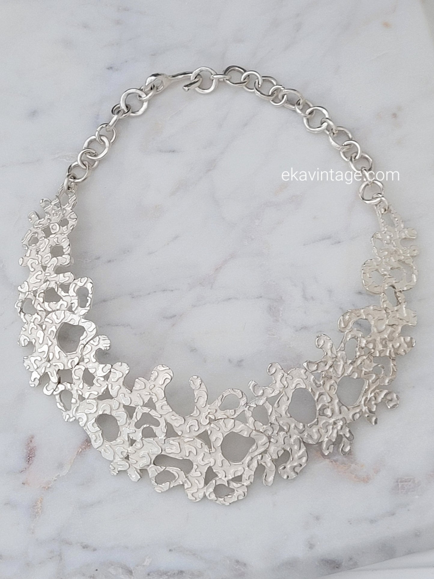 Biche de Bere - Collier vintage argenté