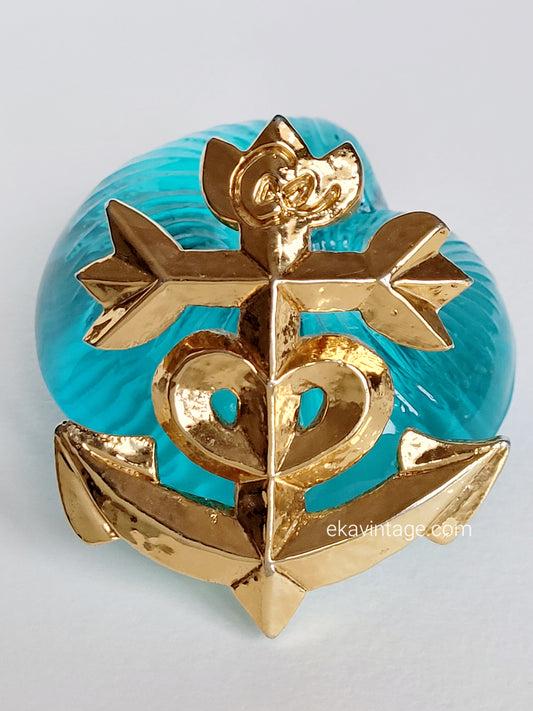 Christian Lacroix - Grande broche vintage Croix camargue