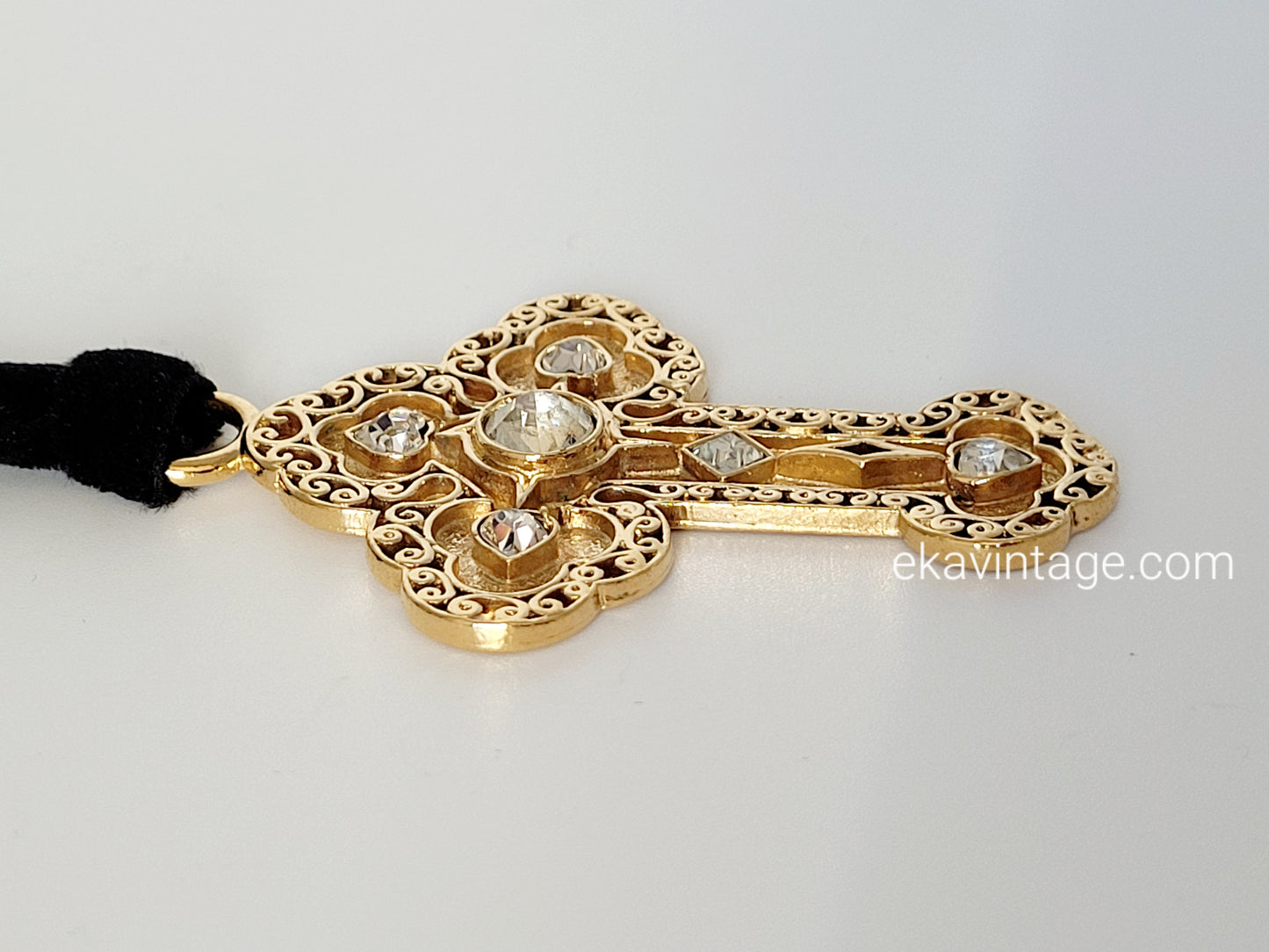 Agatha Paris - Pendentif/Collier vintage Croix