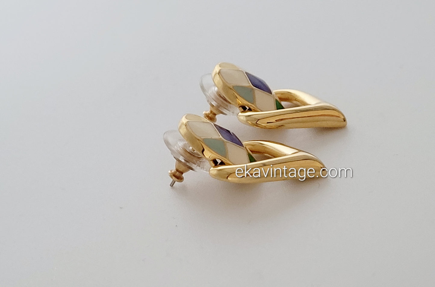 Monet - Boucles d'oreilles vintage