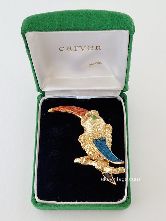 Carven - Broche vintage Toucan