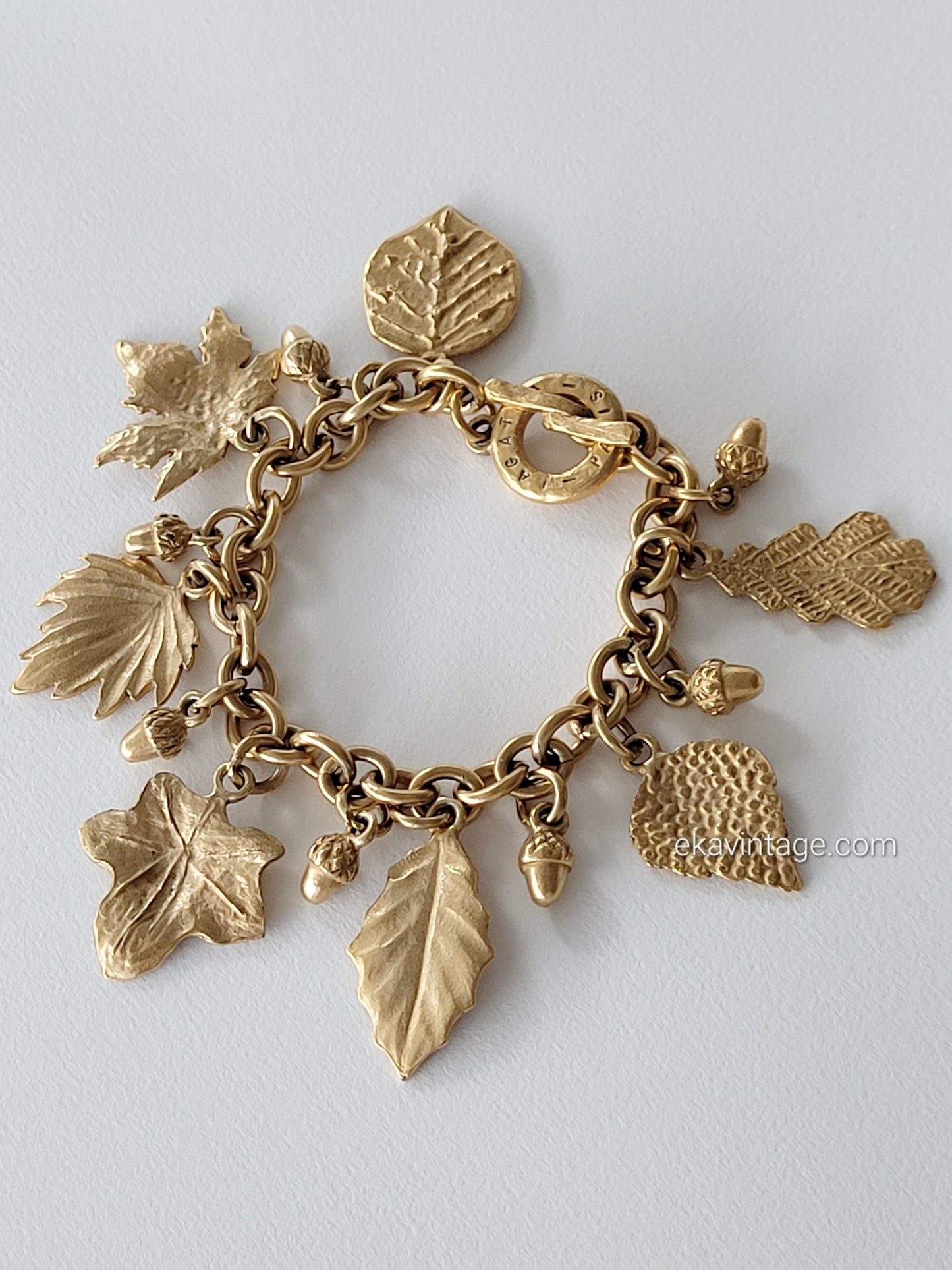 Agatha Paris-Bracelet vintage- feuilles