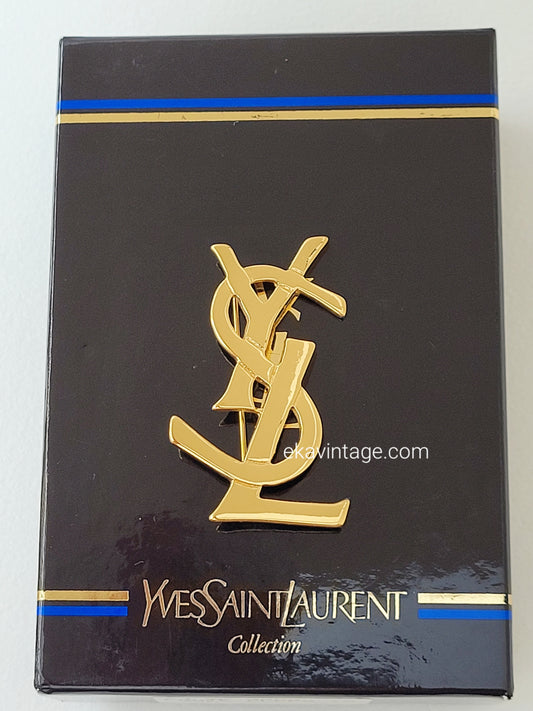 Yves Saint Laurent - Broche vintage logo YSL