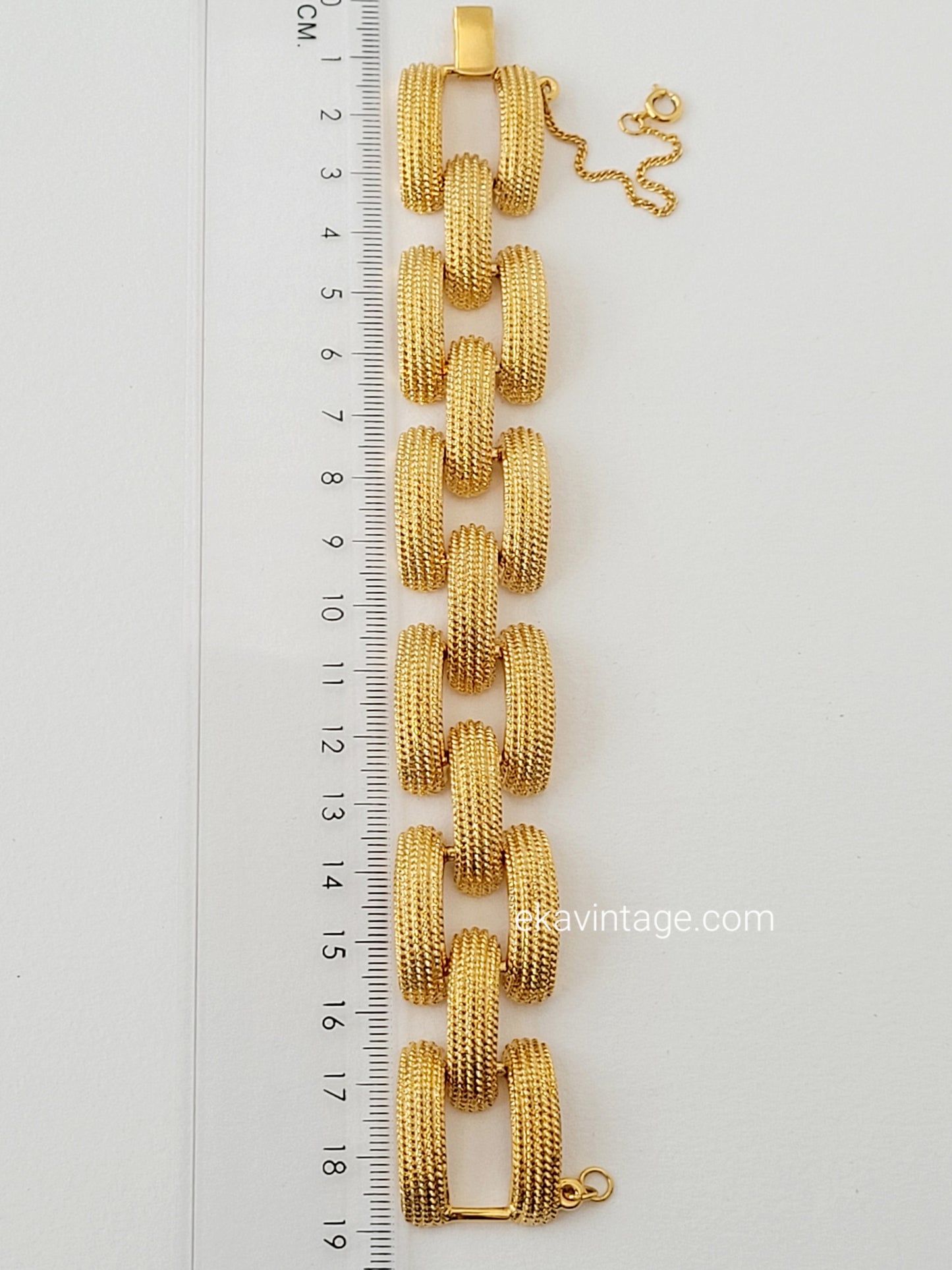 Monet - Bracelet vintage doré