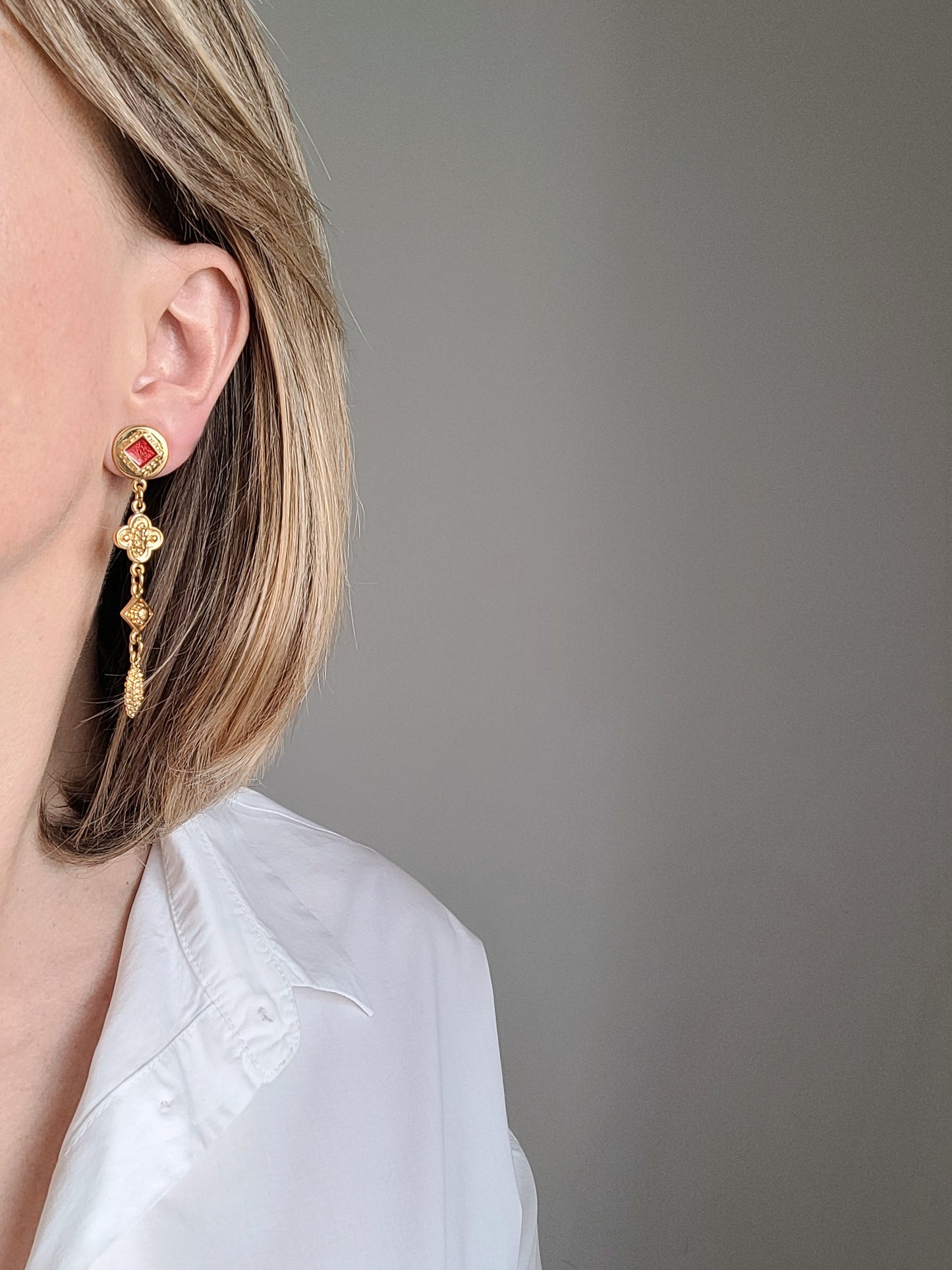 Monet - Boucles d'oreilles vintage