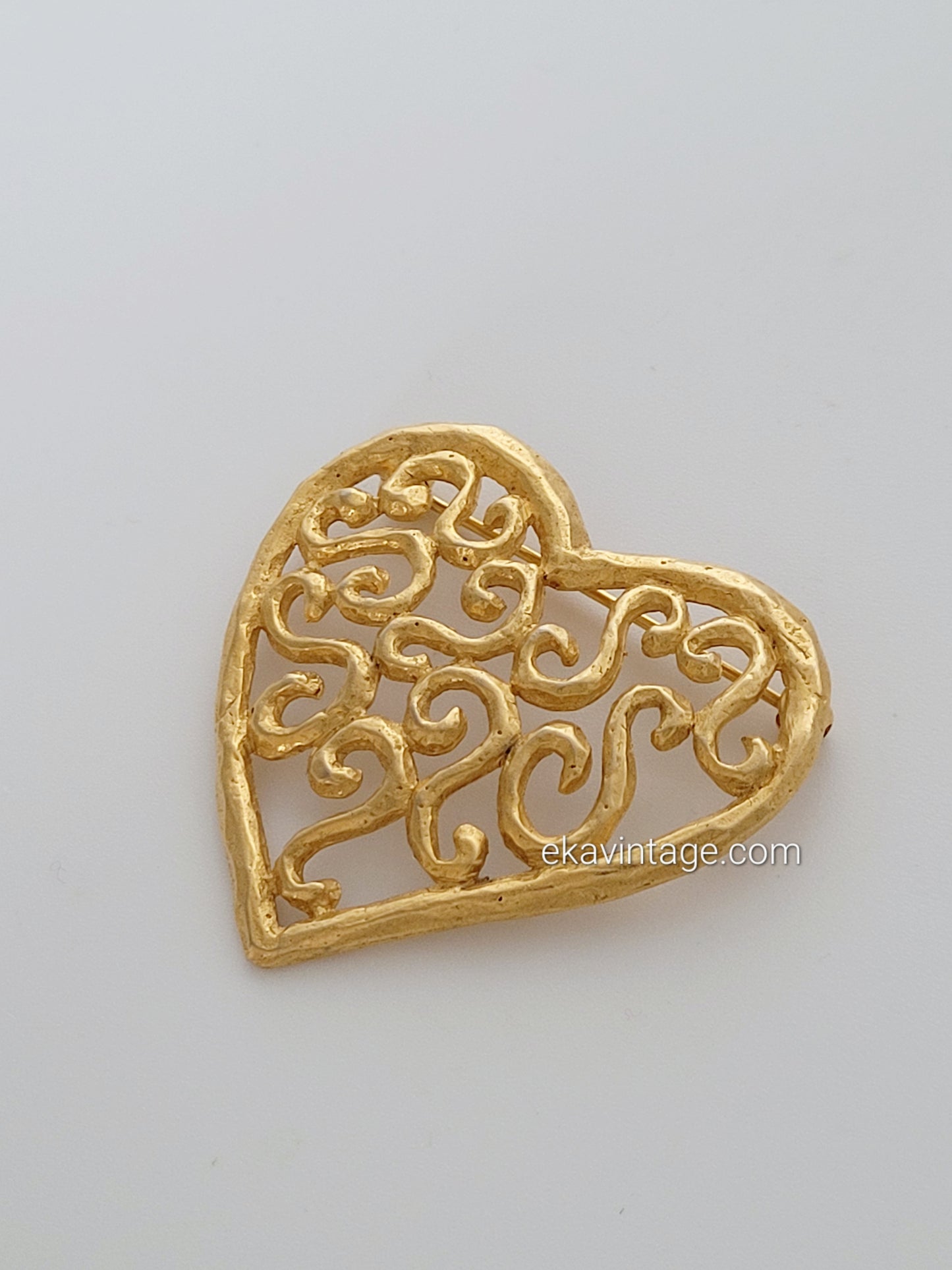 Édouard Rambaud - Broche vintage cœur