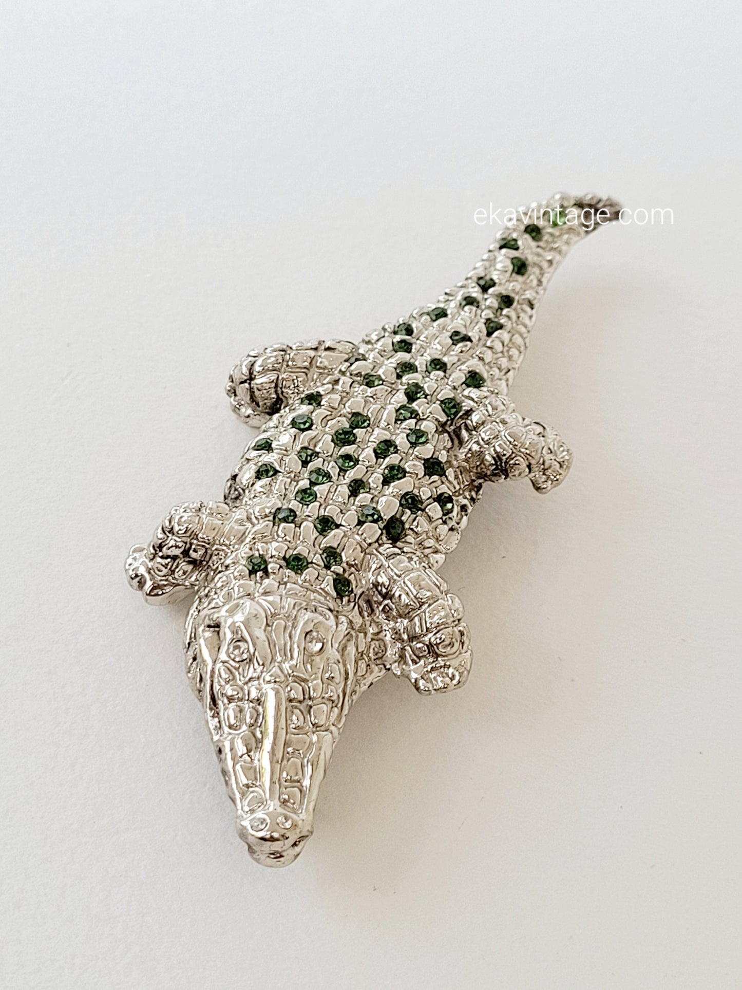 Agatha - Grande broche Crocodile