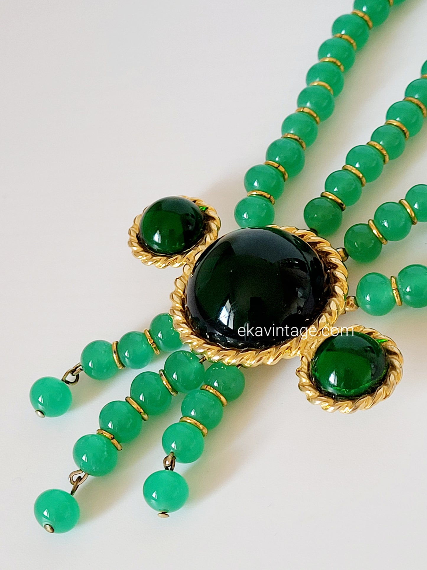 Rita Frascione - Collier vintage perles en verre