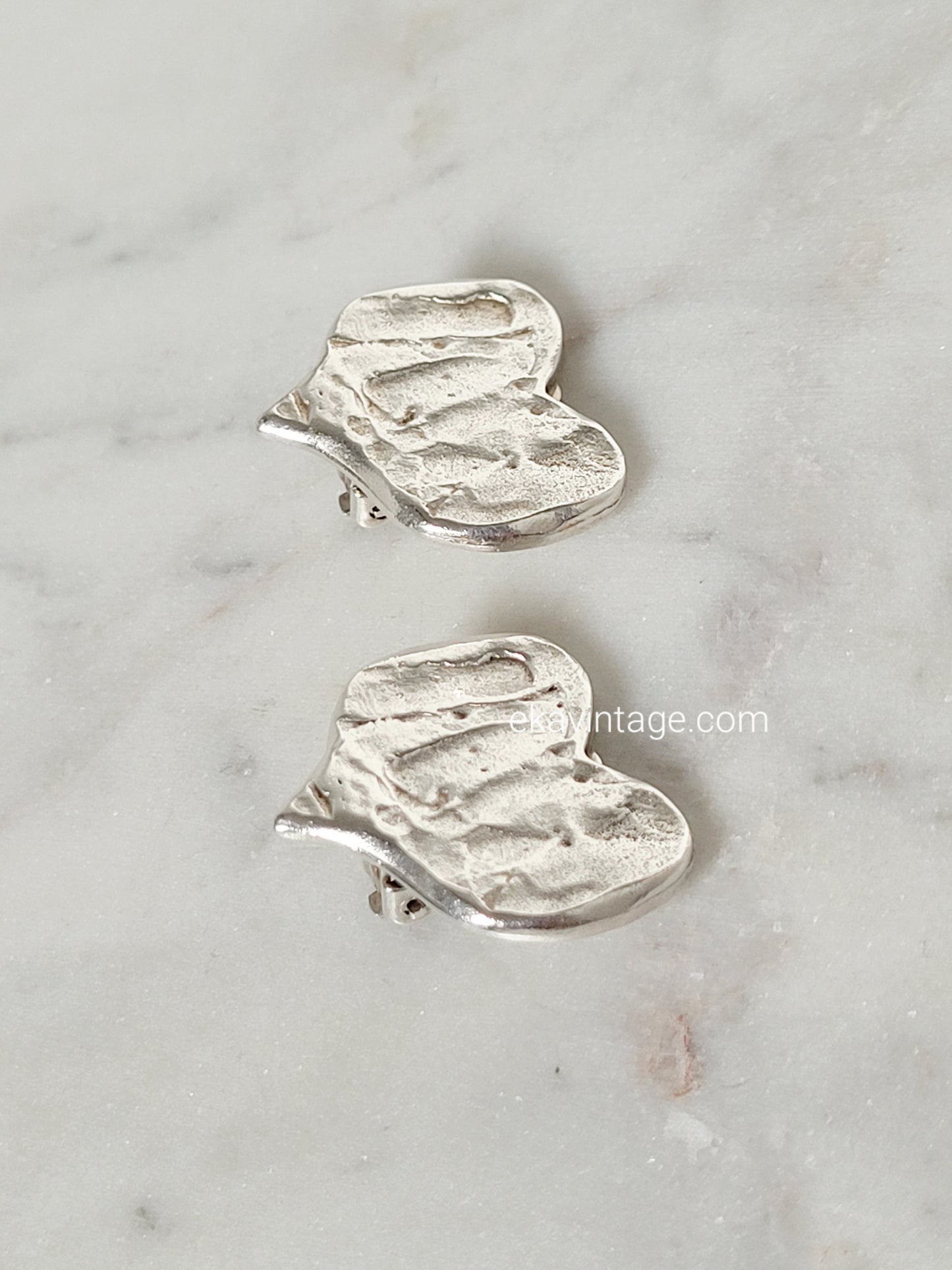 Biche de Bere - Boucles d'oreilles vintage Cœur