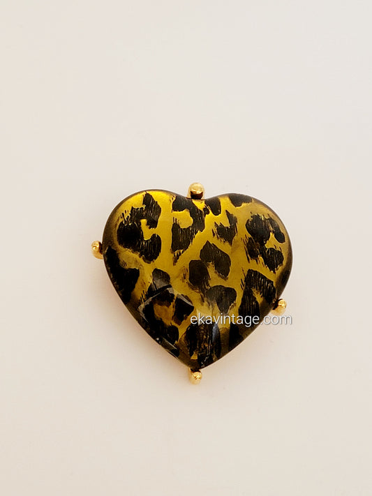 Yves Saint Laurent - Broche vintage Cœur
