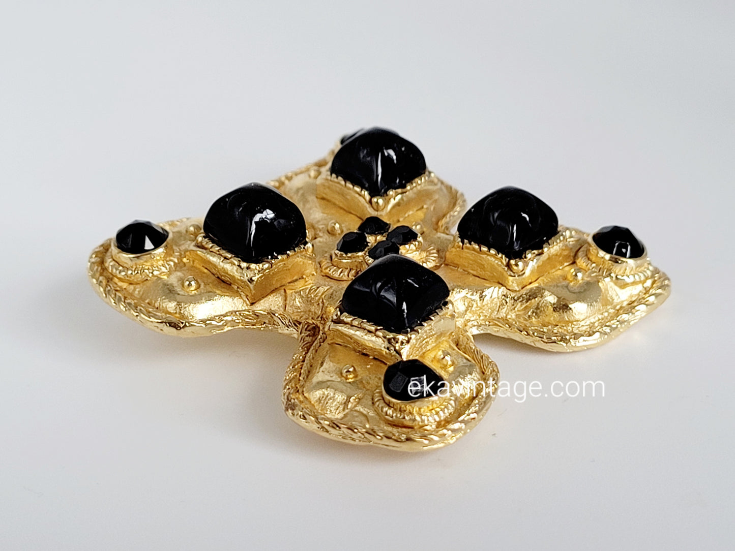 Poggi Paris - Magnifique broche vintage Croix