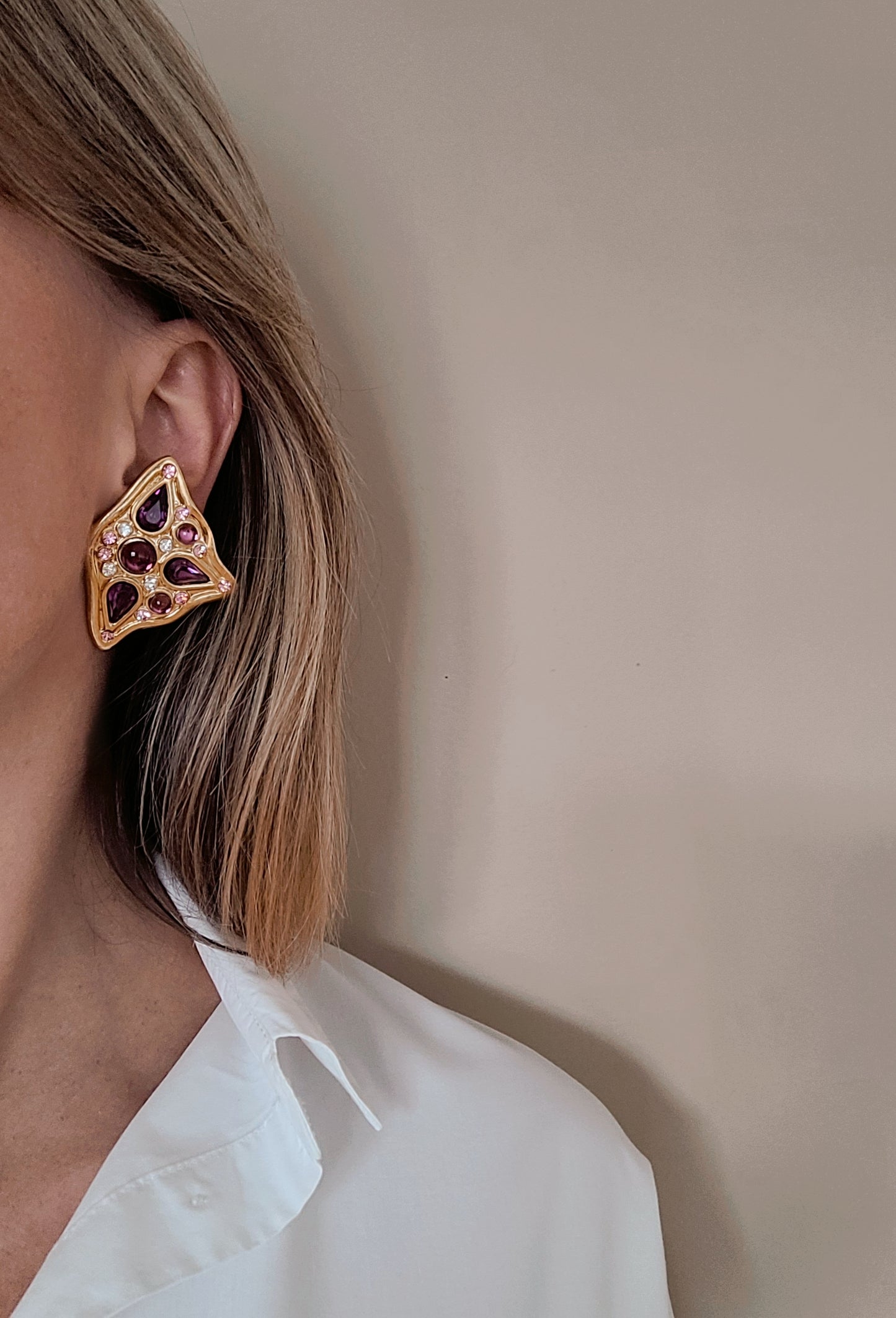 Enny Monaco - Boucles d'oreilles vintage