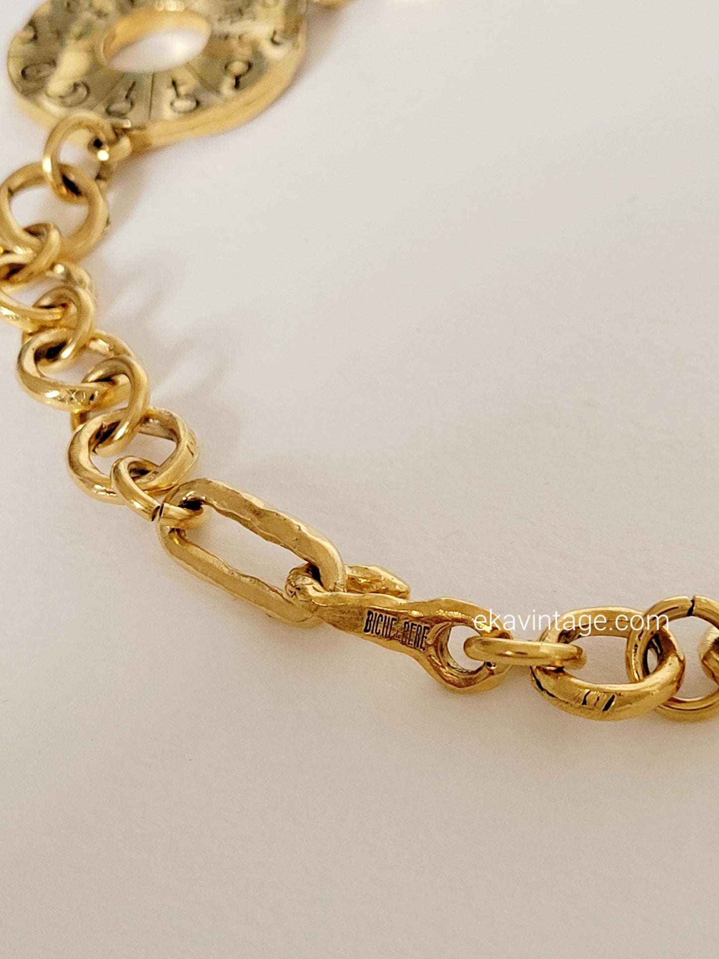 Biche de Bere  - Collier vintage doré
